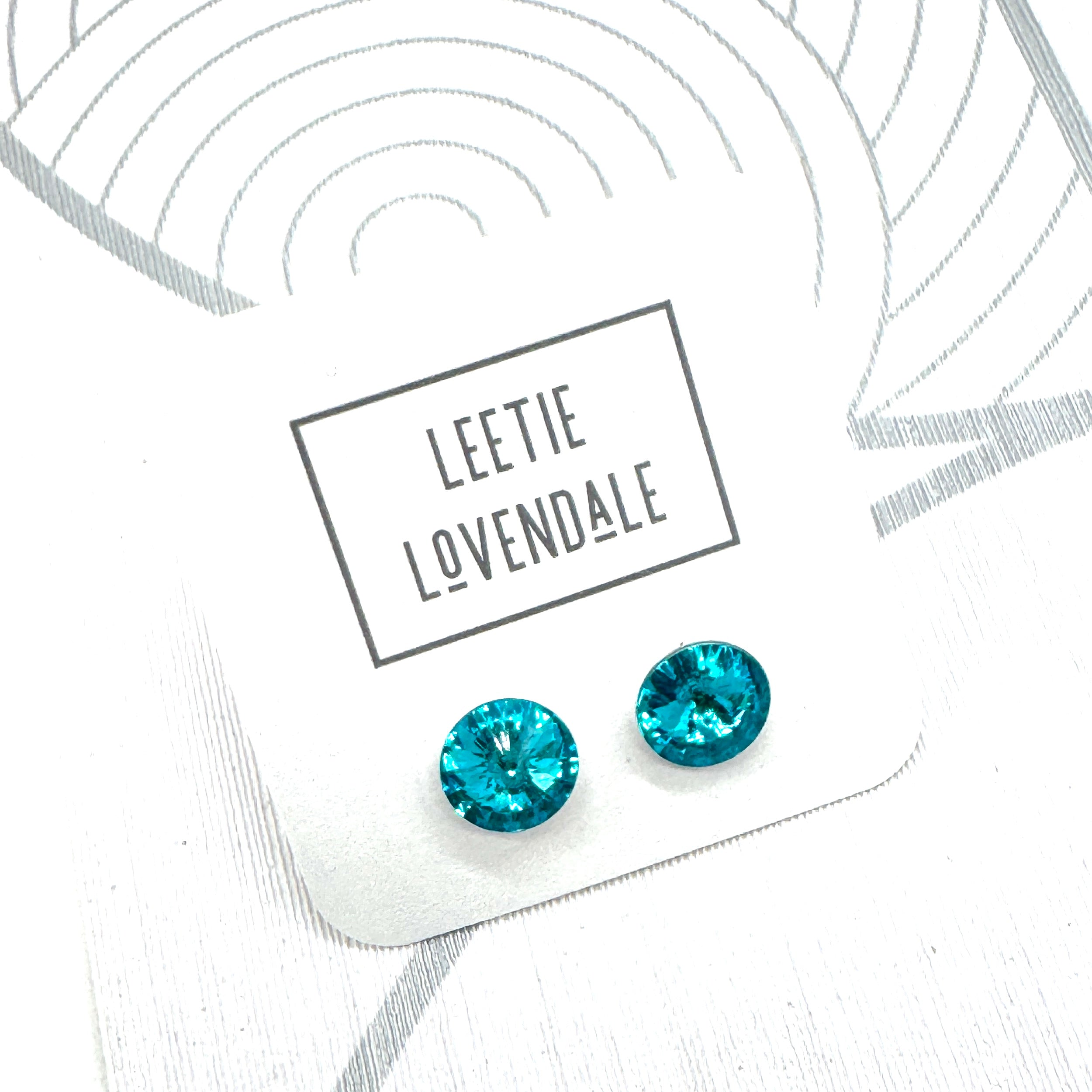 Rivoli Shine On Earrings - Mini 10mm