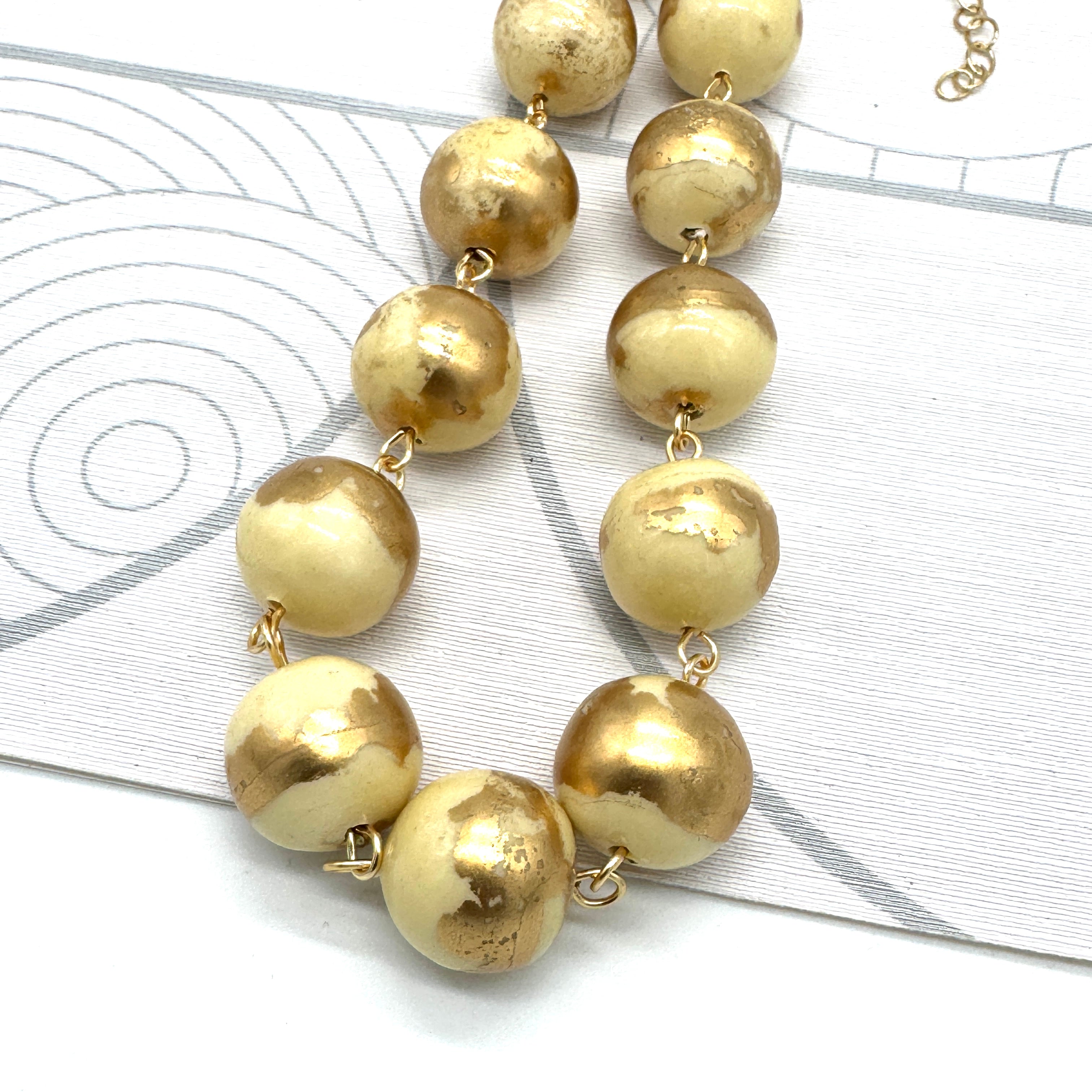 Golden Sands Round Amelia Necklace