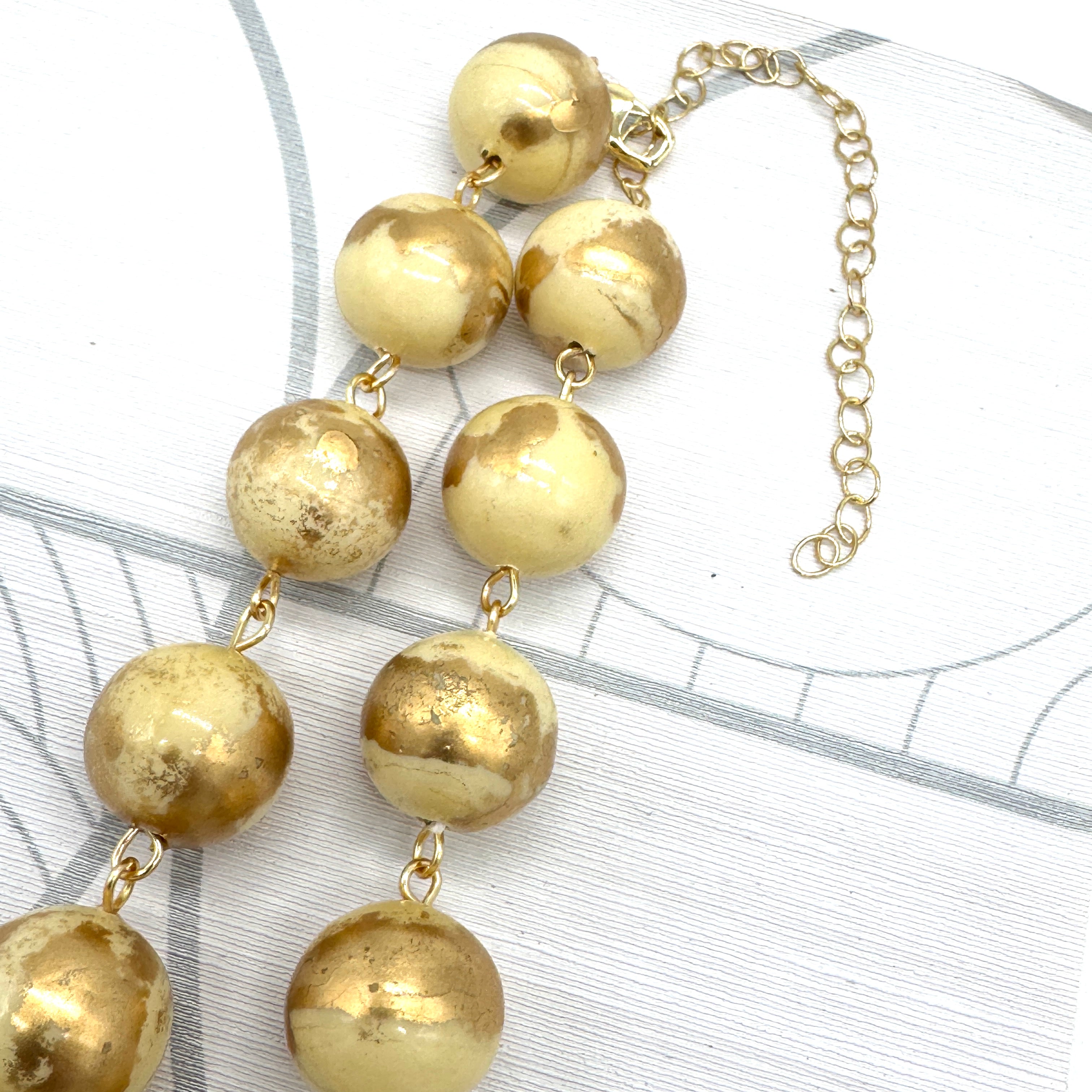 Golden Sands Round Amelia Necklace