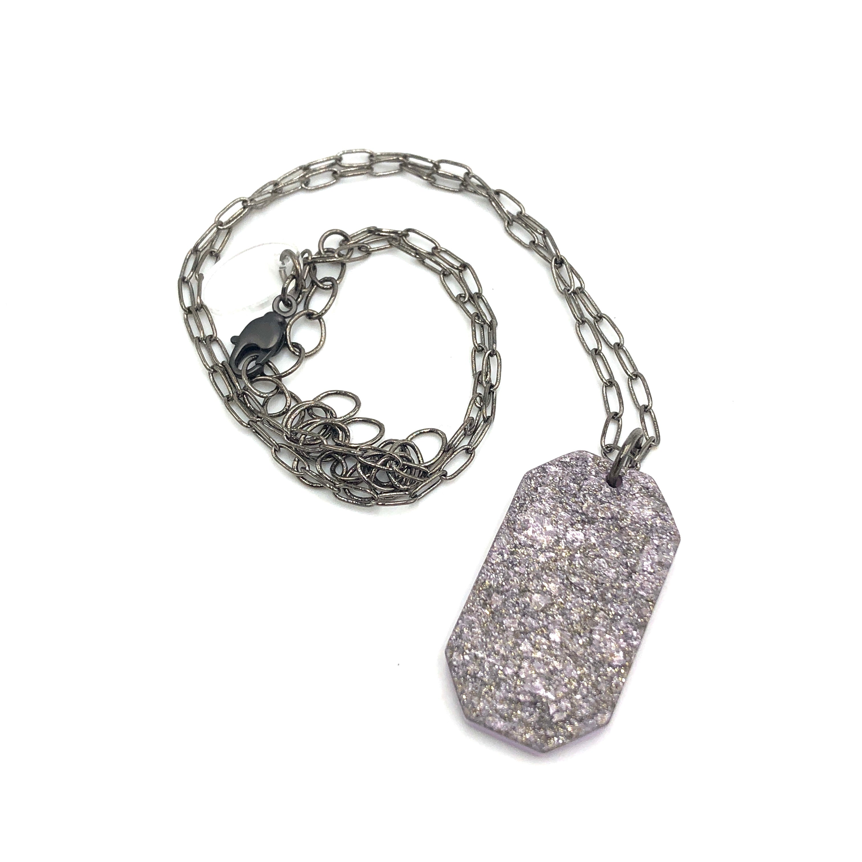Sparkle Tag Necklace