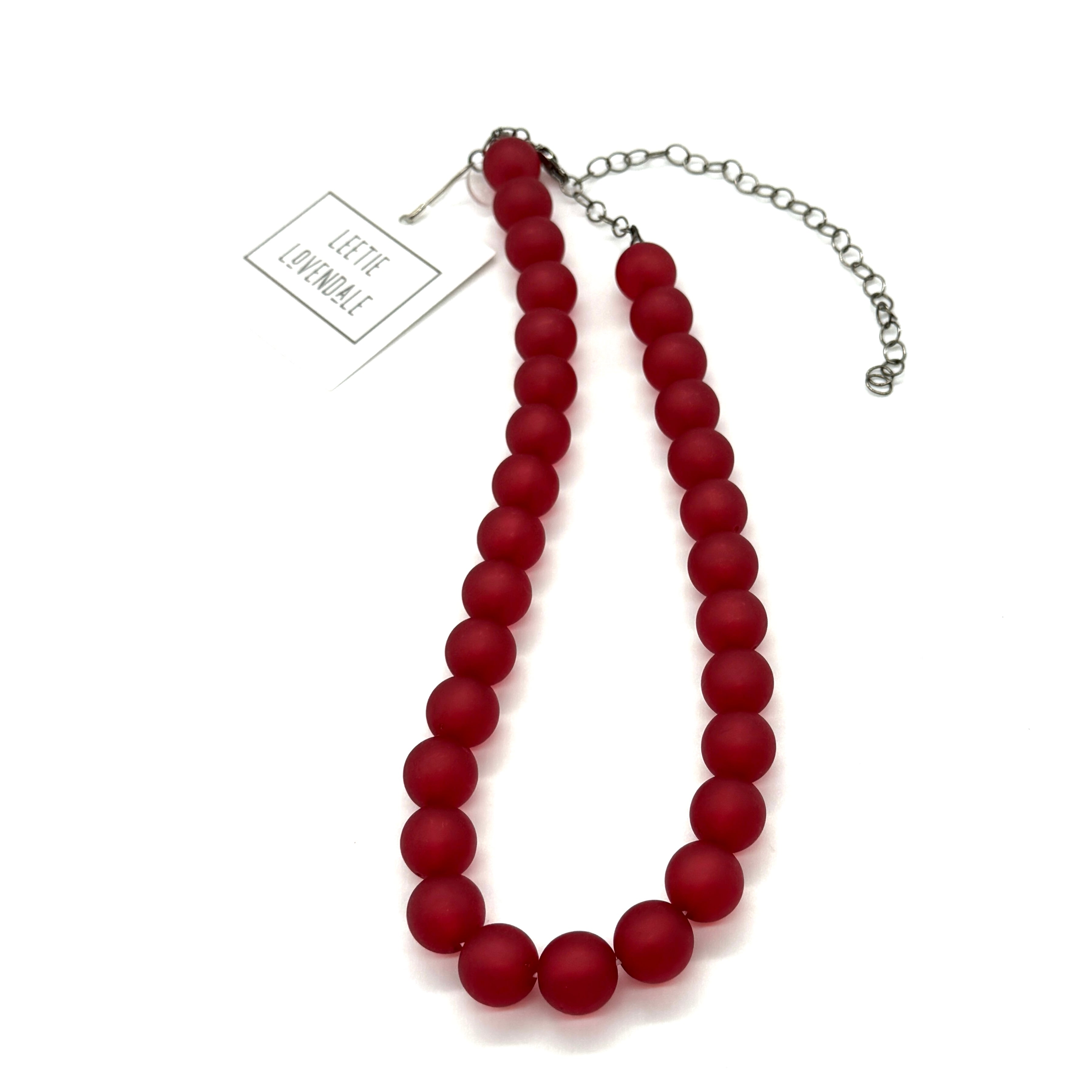 Frosted Marco Necklaces - 14mm