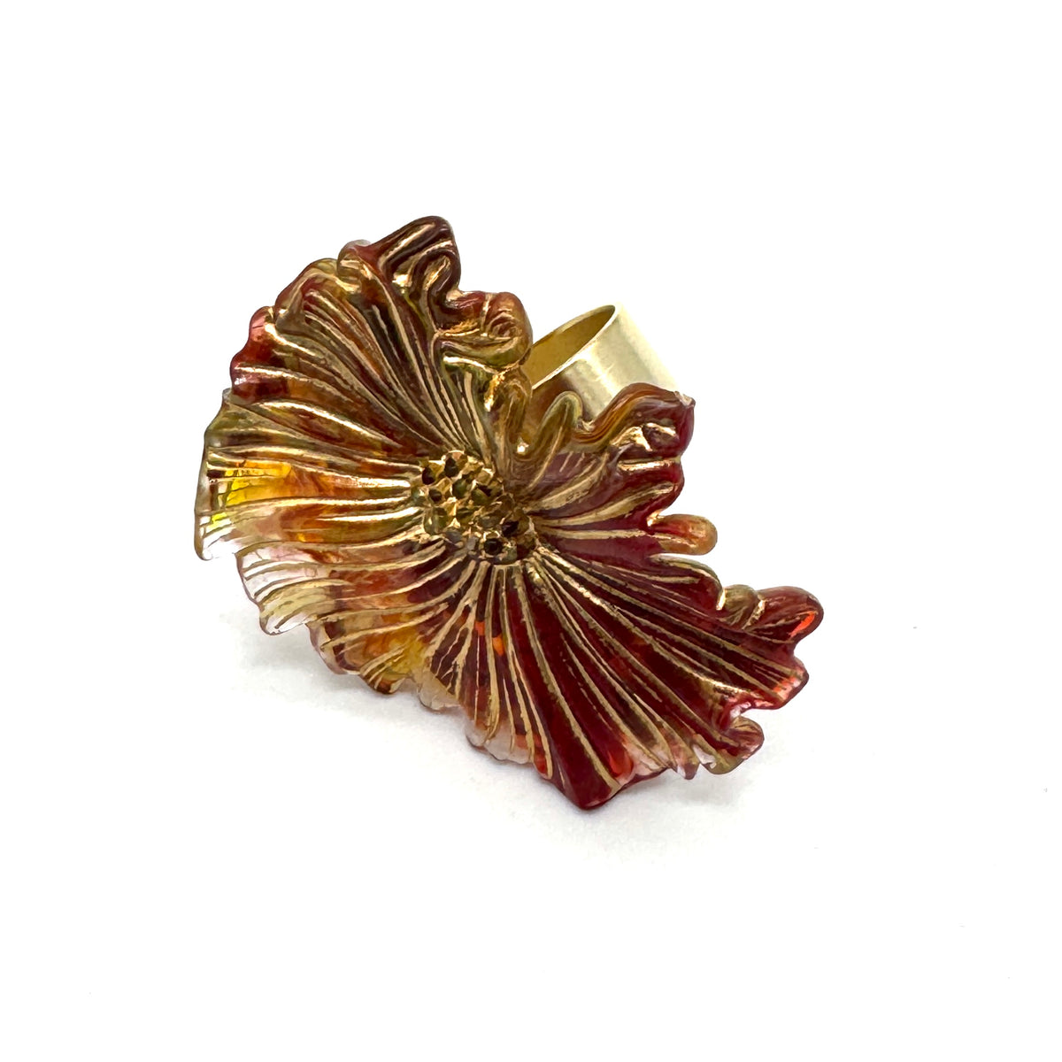 Gilded Cosmos Cocktail Ring