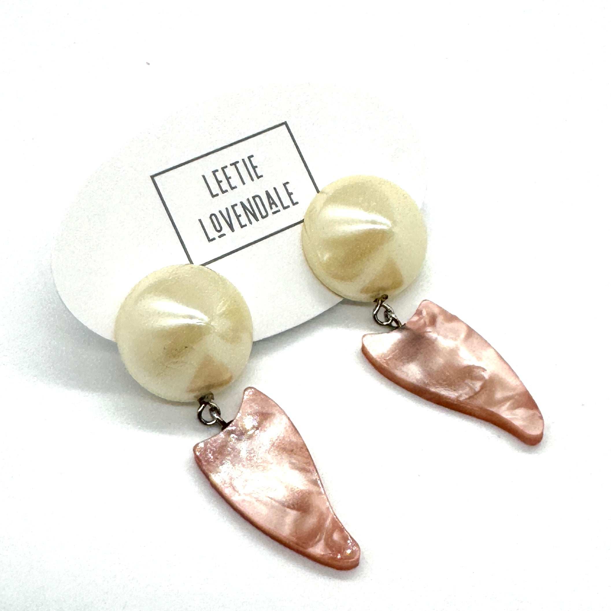 Pink & Pearl Shell Belle Earrings