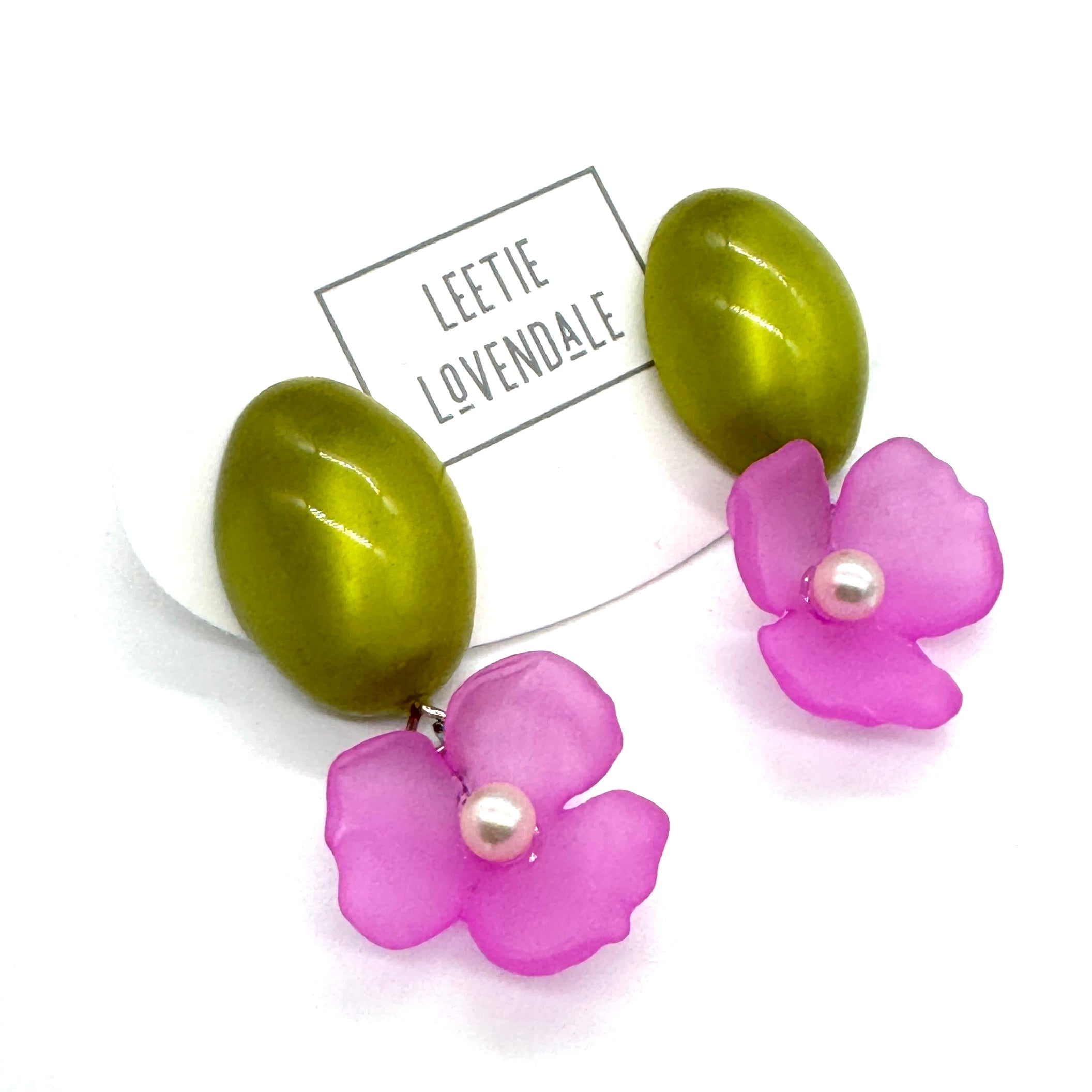 Flounce Flower 3 Petal Earrings
