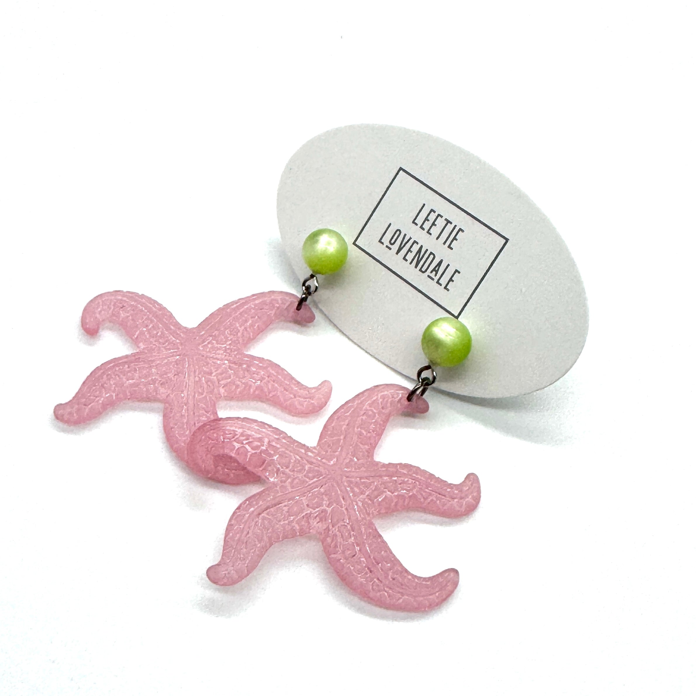 Frosty Starfish Drop Earrings