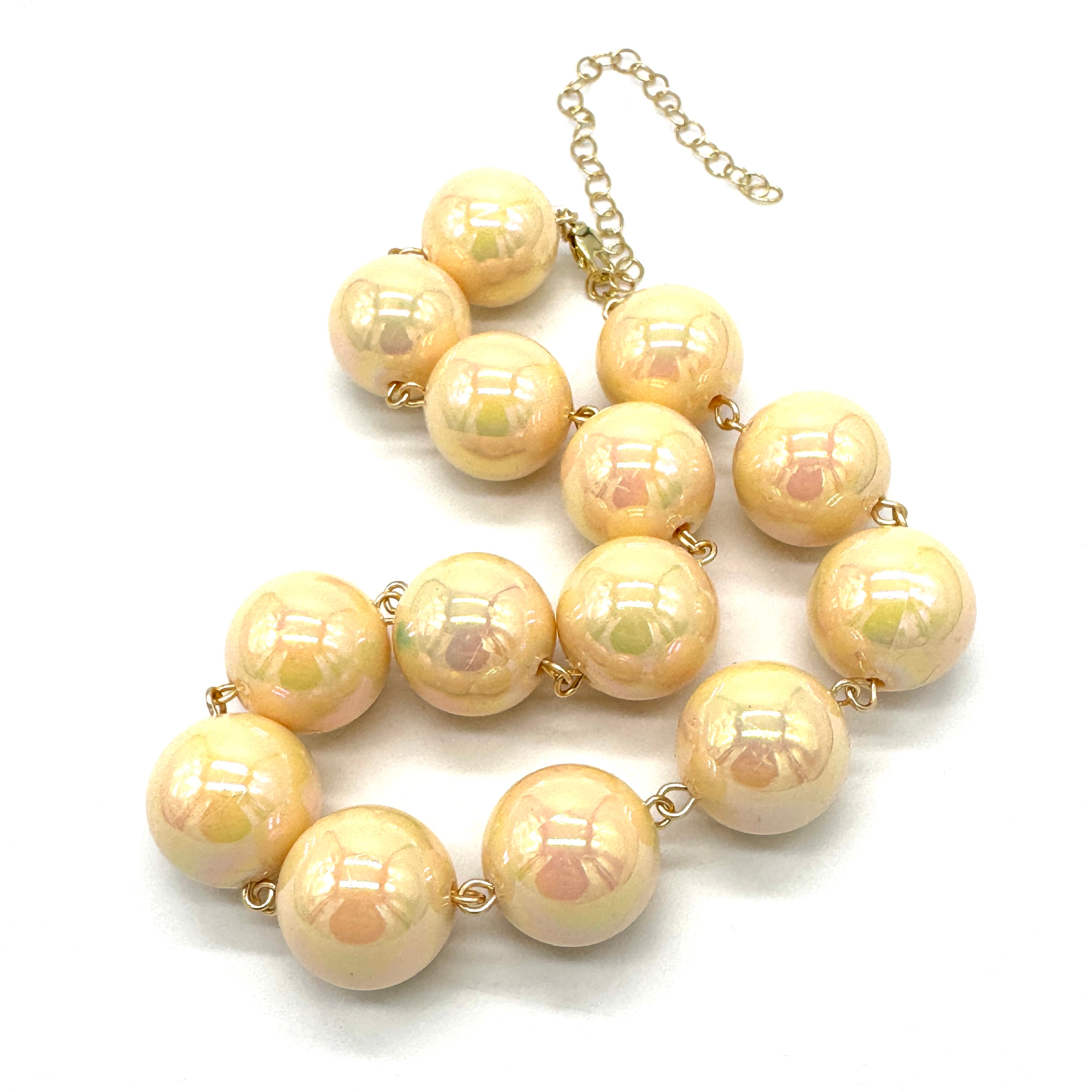 Cream Aurora Amelia Necklace