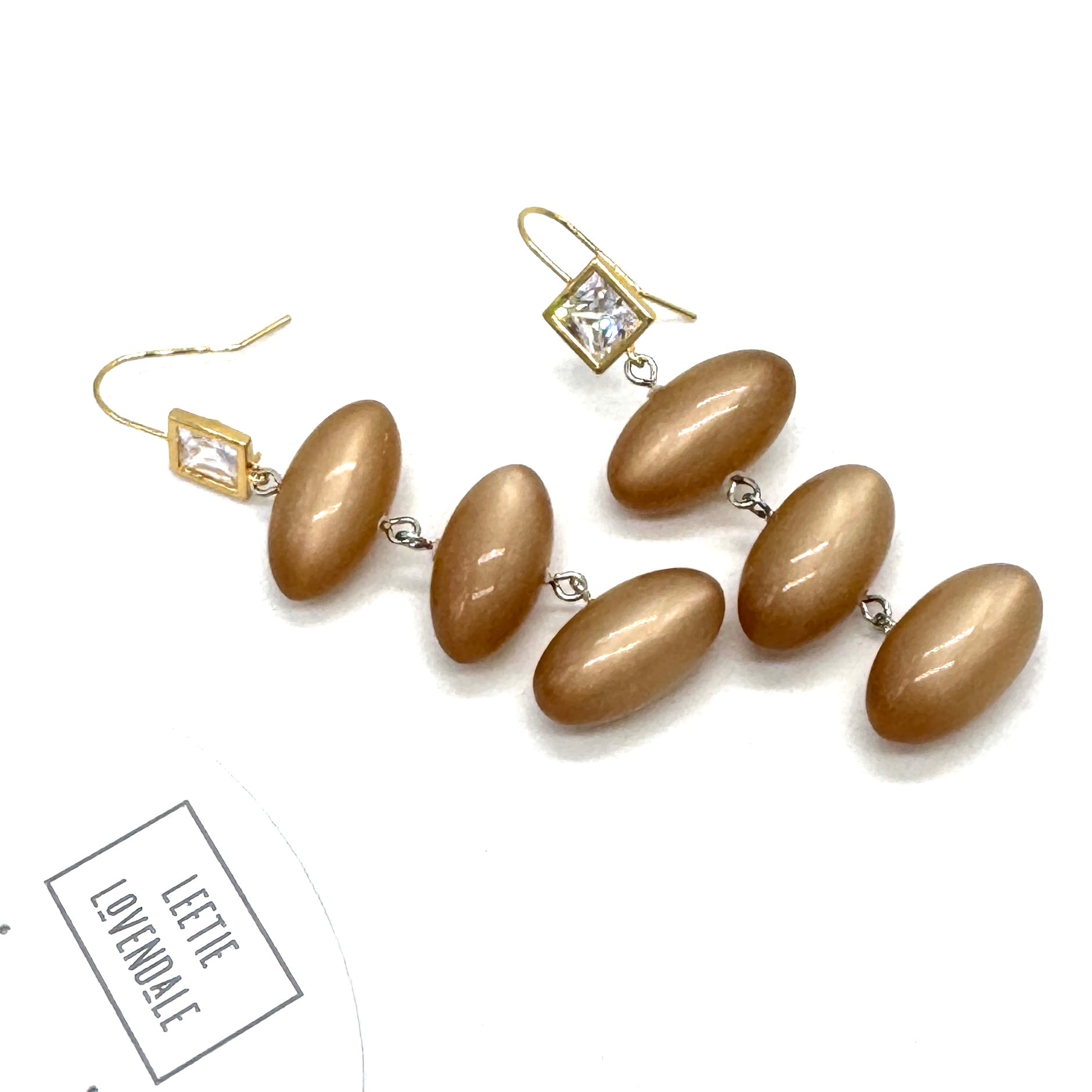 Champagne Facet & Glow Earrings