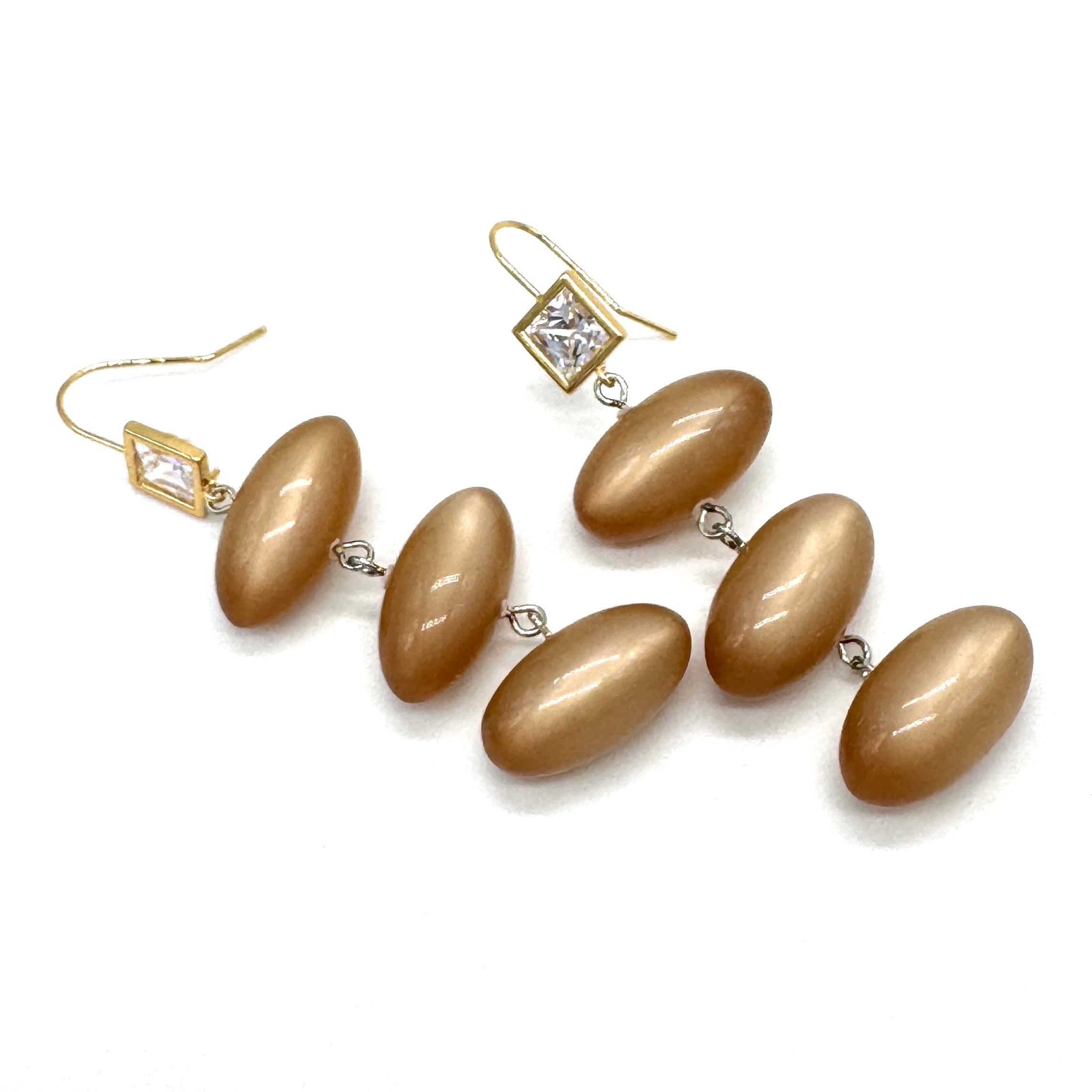 Champagne Facet & Glow Earrings