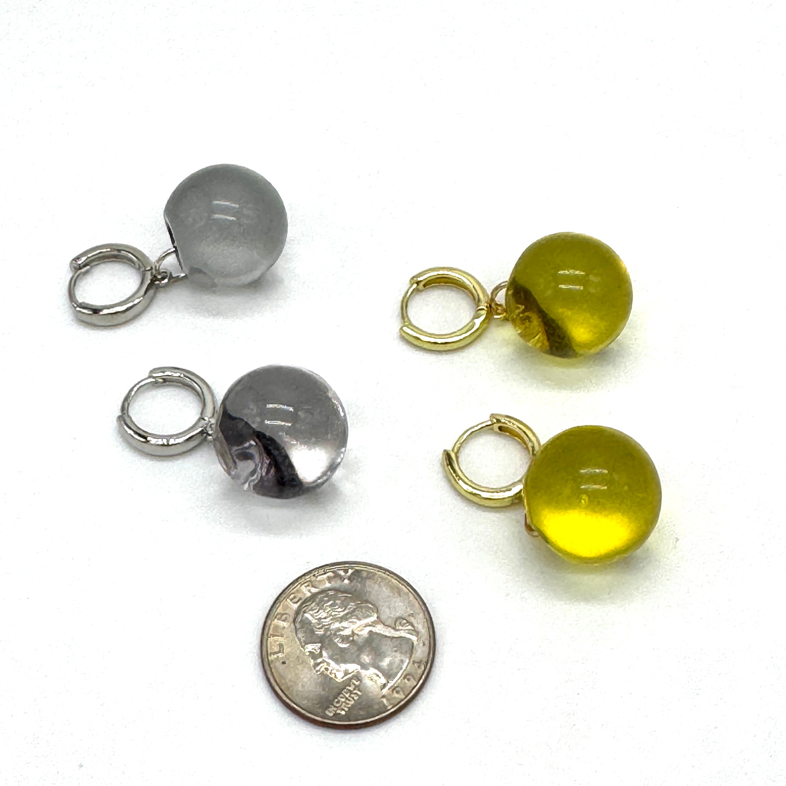 Berry Drop Huggie Earrings