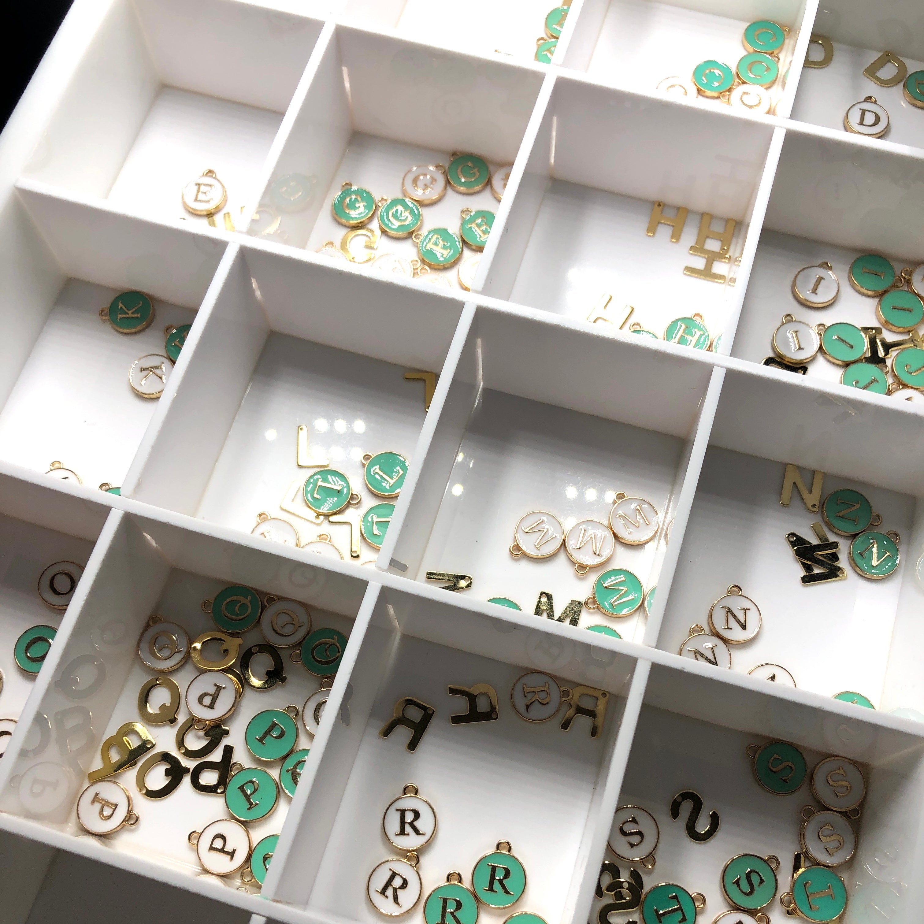 Gold Initial Letter Charms - Add On to Necklace