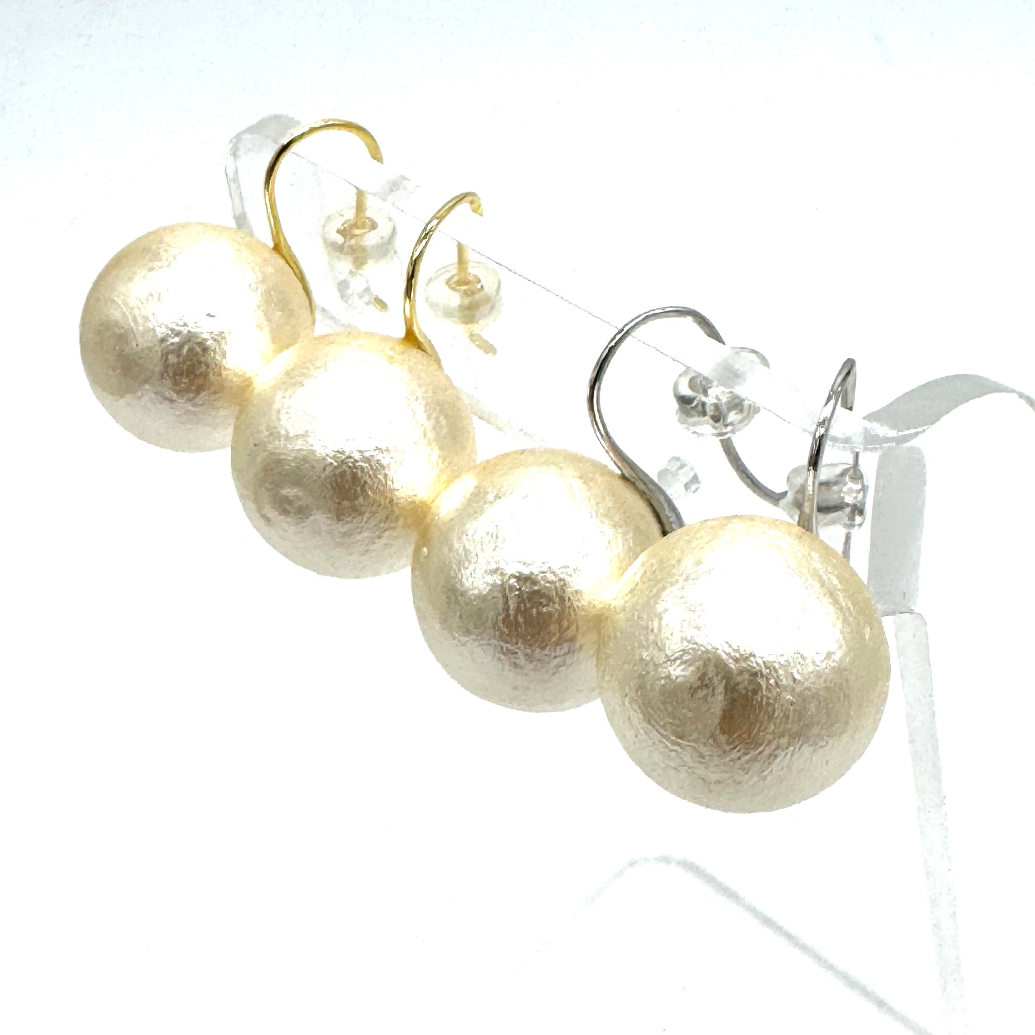Silken Pearl Drop Earrings