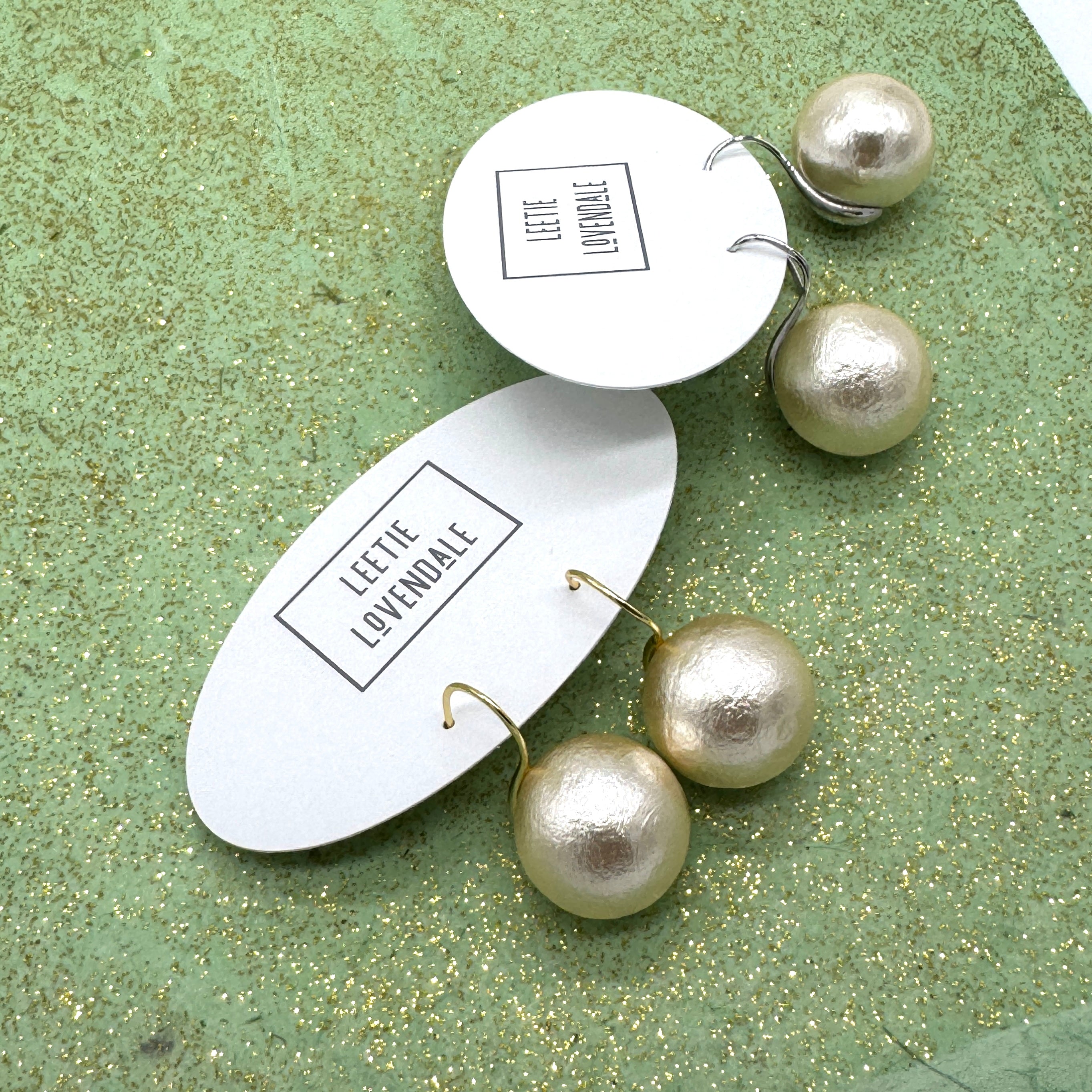 Silken Pearl Drop Earrings