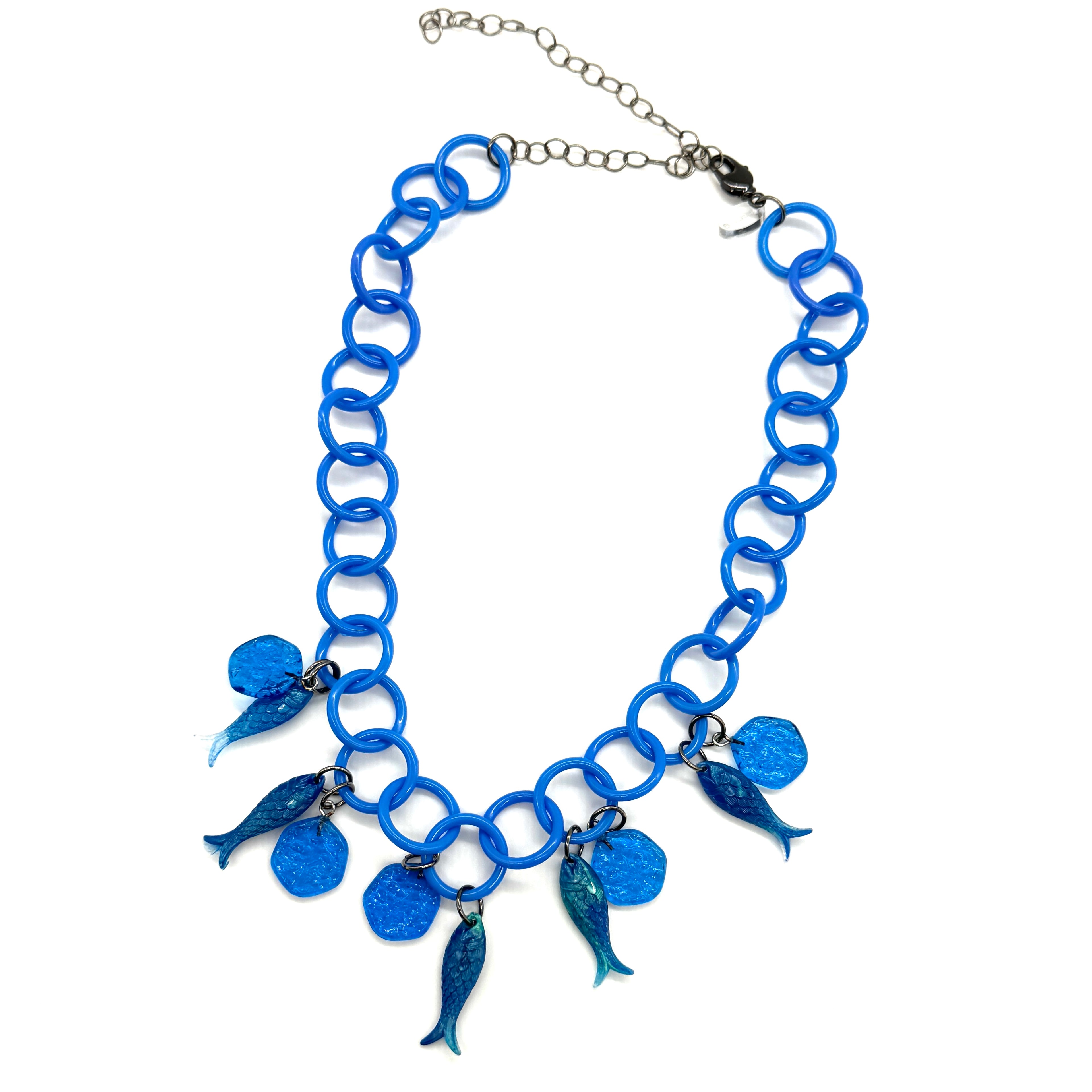 Blue Clinkbait – Clink Lucite Charm Necklace