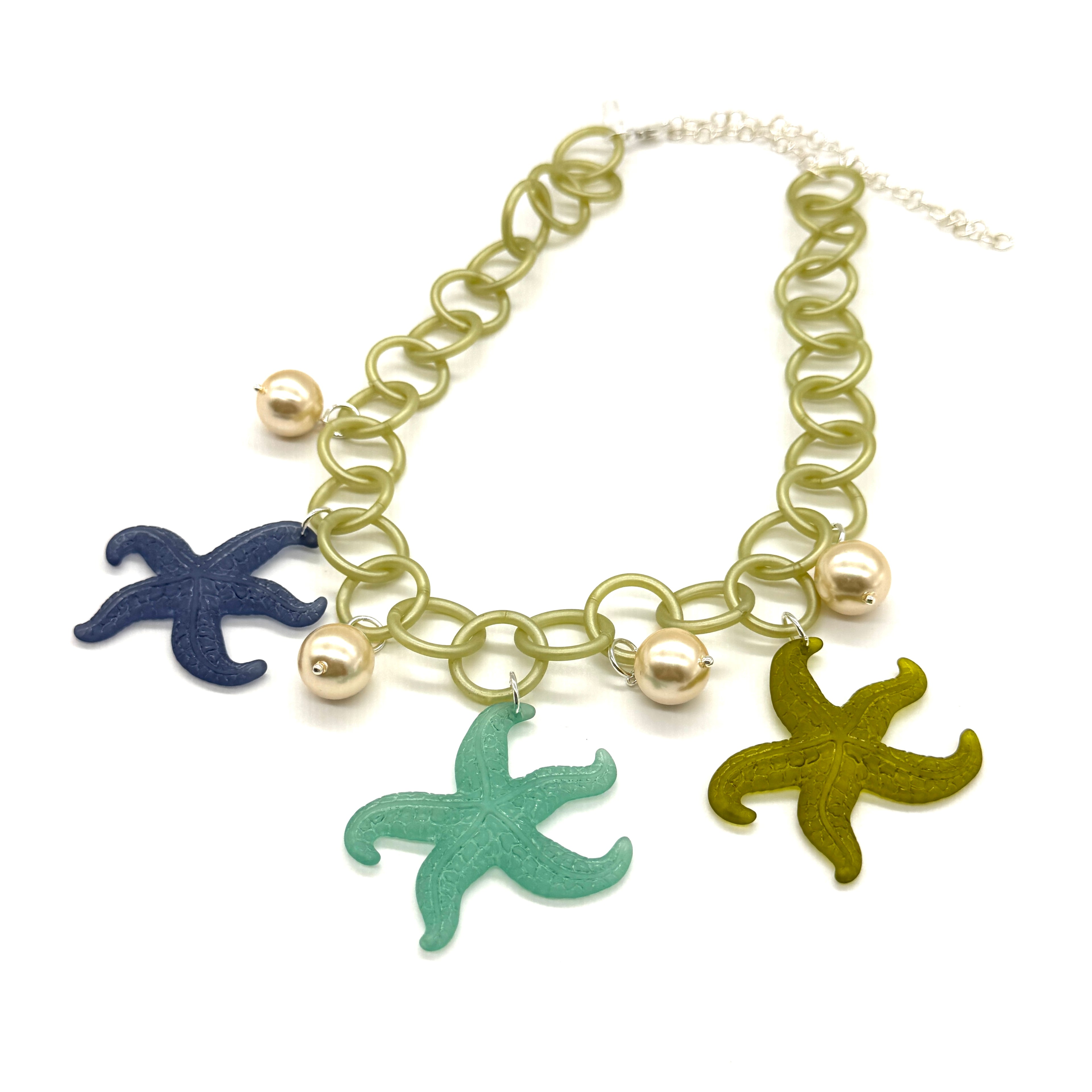 Clink Lucite Charm Necklace - Starfish Treasures *
