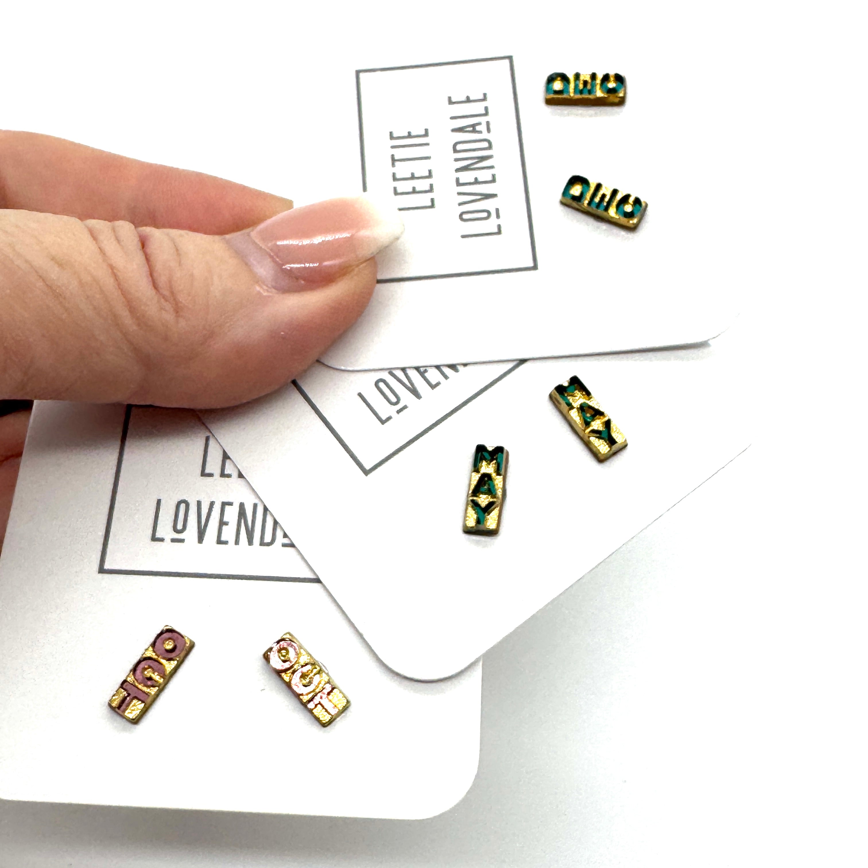 Tiny TimeCapsules - Glass Birth Month Stud Earrings