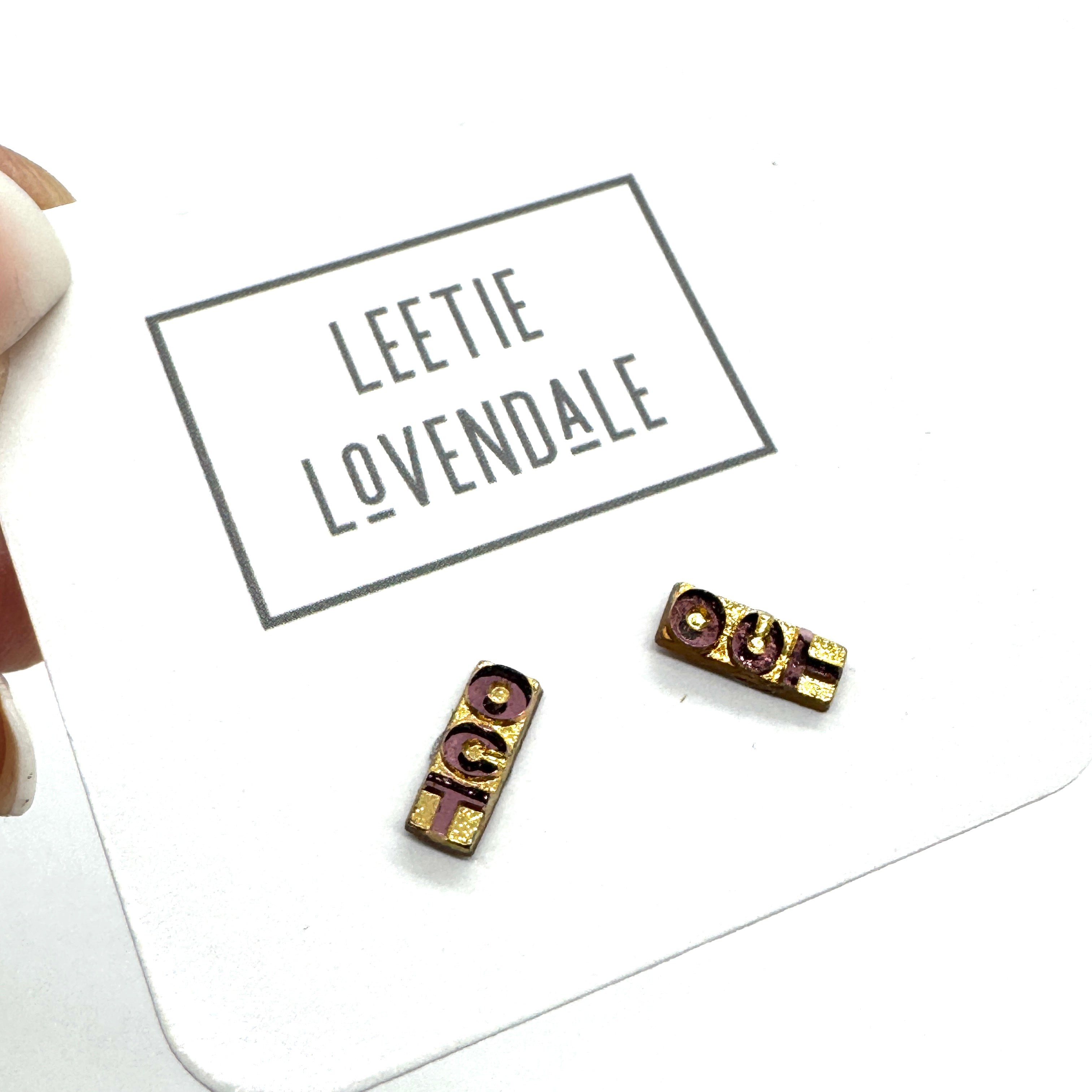 Tiny TimeCapsules - Glass Birth Month Stud Earrings