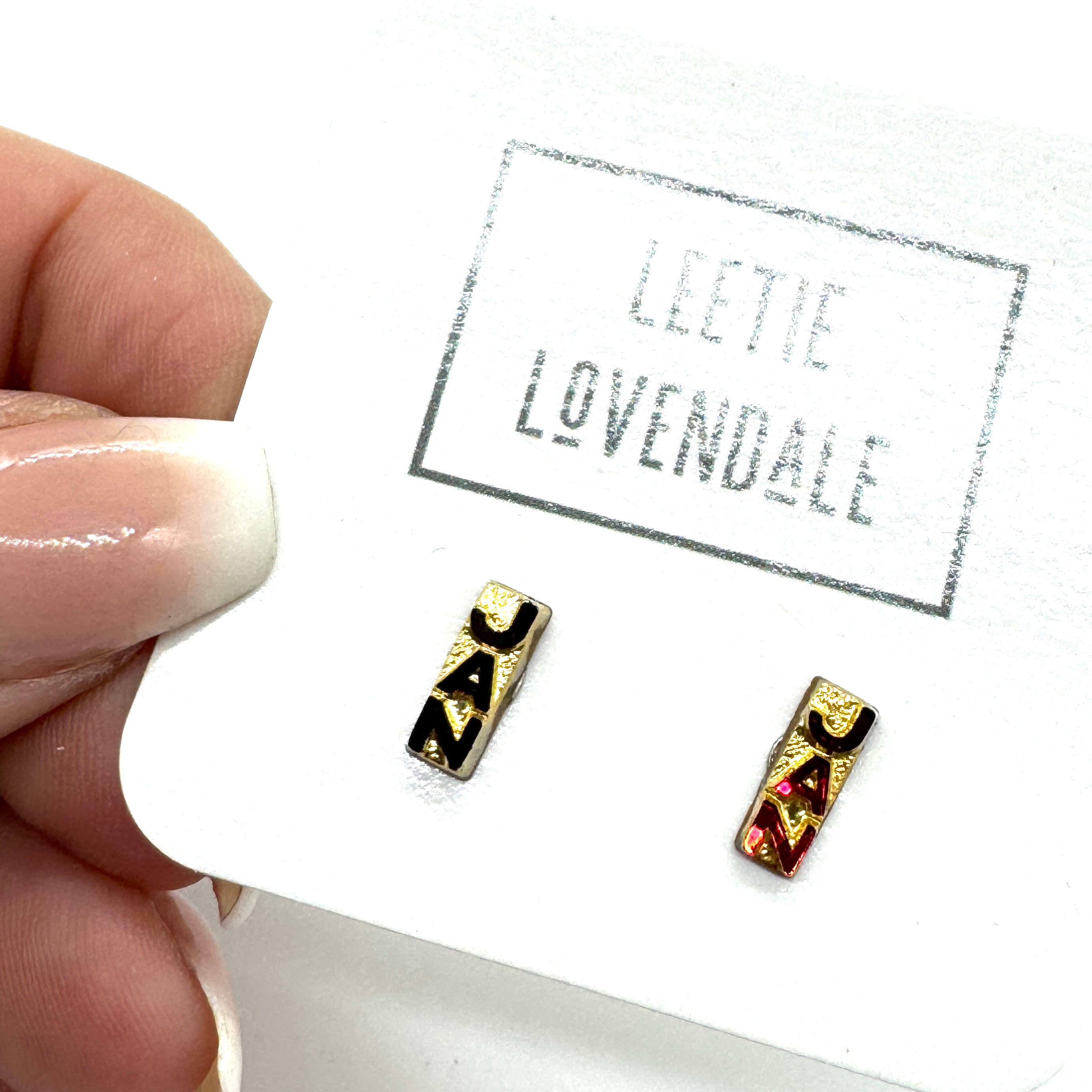 Tiny TimeCapsules - Glass Birth Month Stud Earrings
