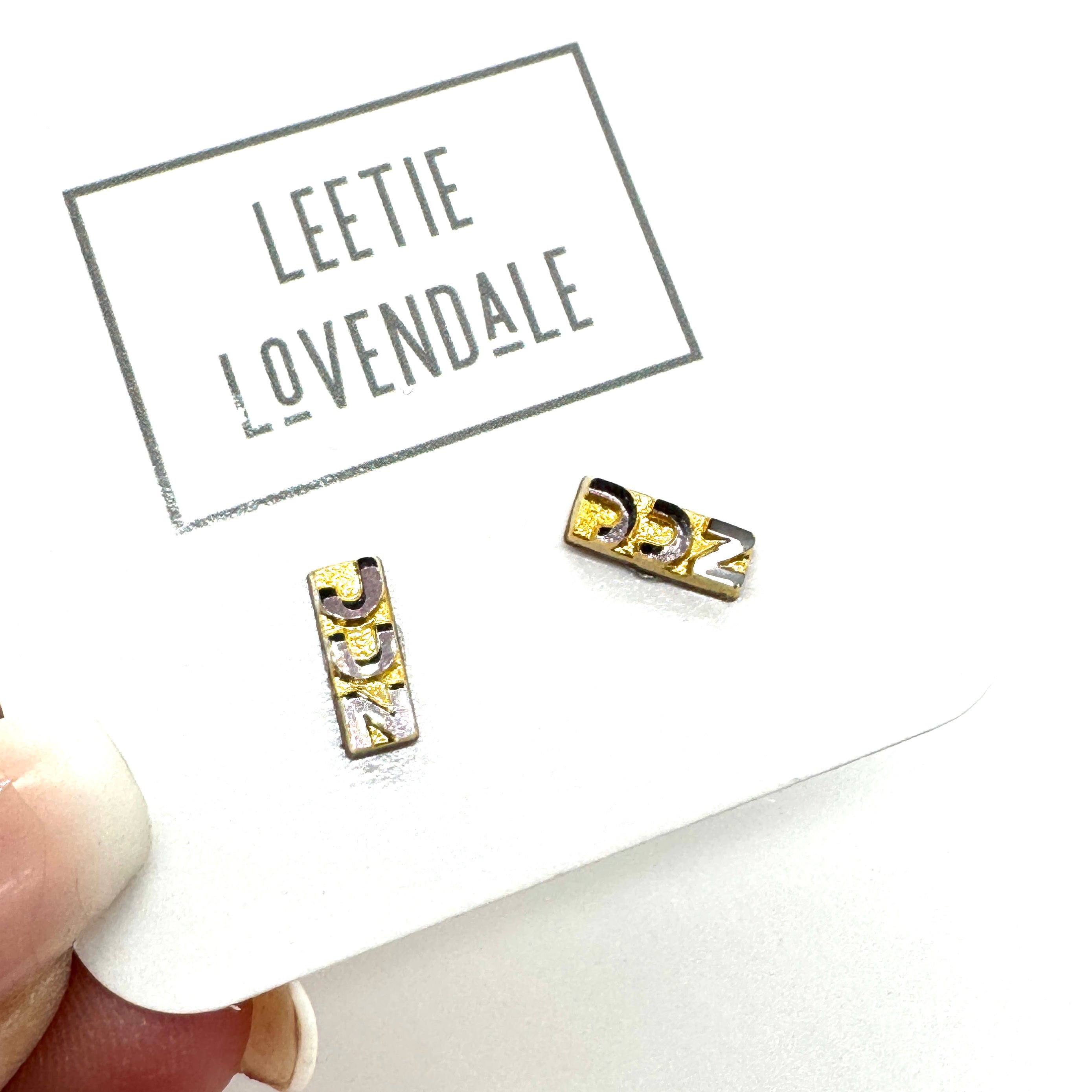 Tiny TimeCapsules - Glass Birth Month Stud Earrings