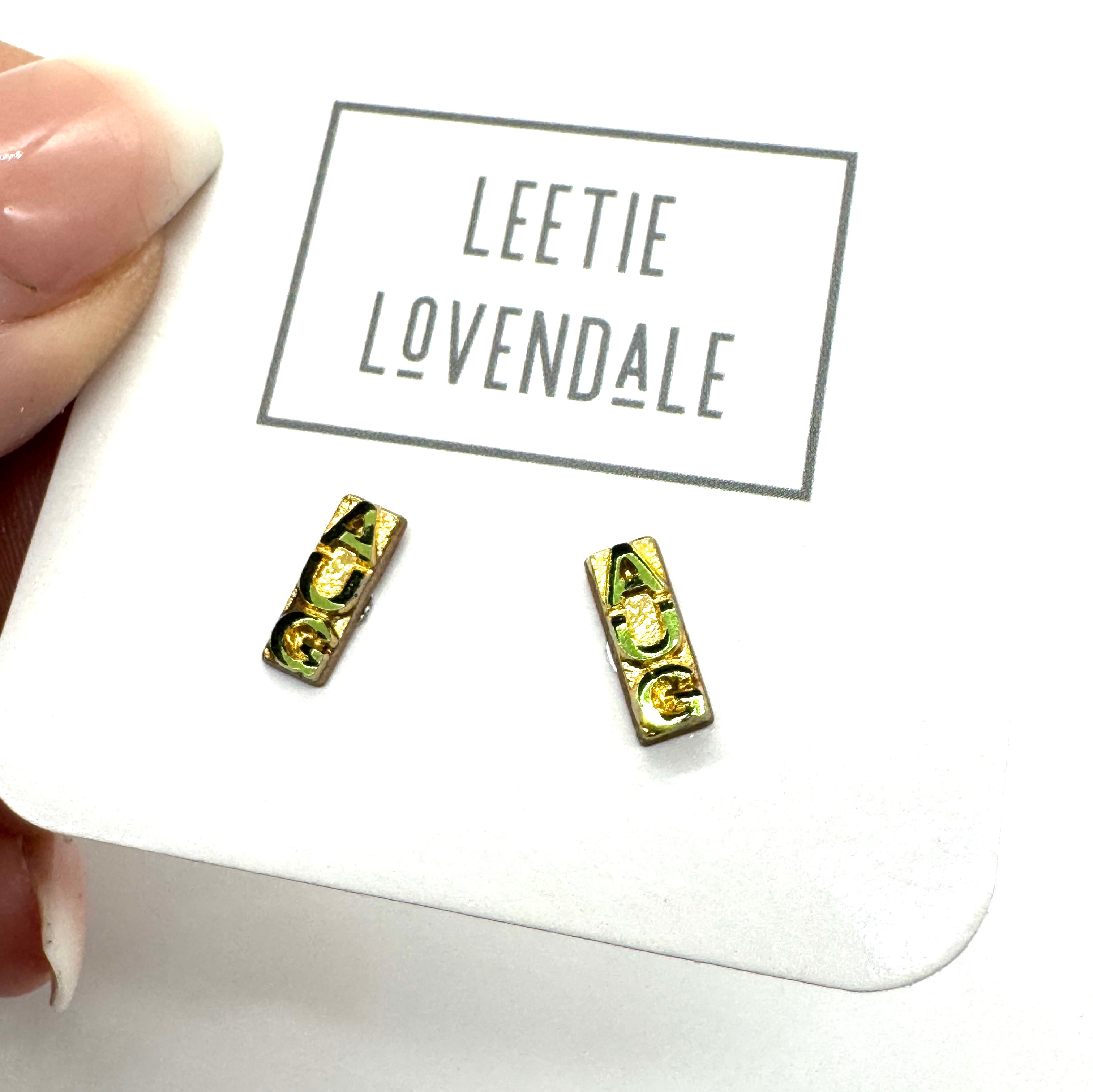 Tiny TimeCapsules - Glass Birth Month Stud Earrings