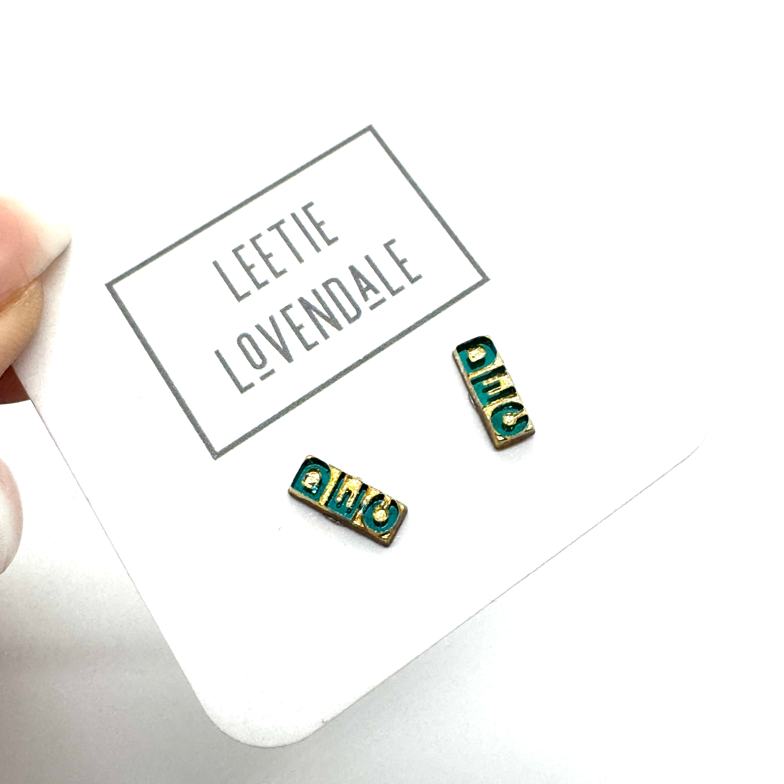 Tiny TimeCapsules - Glass Birth Month Stud Earrings