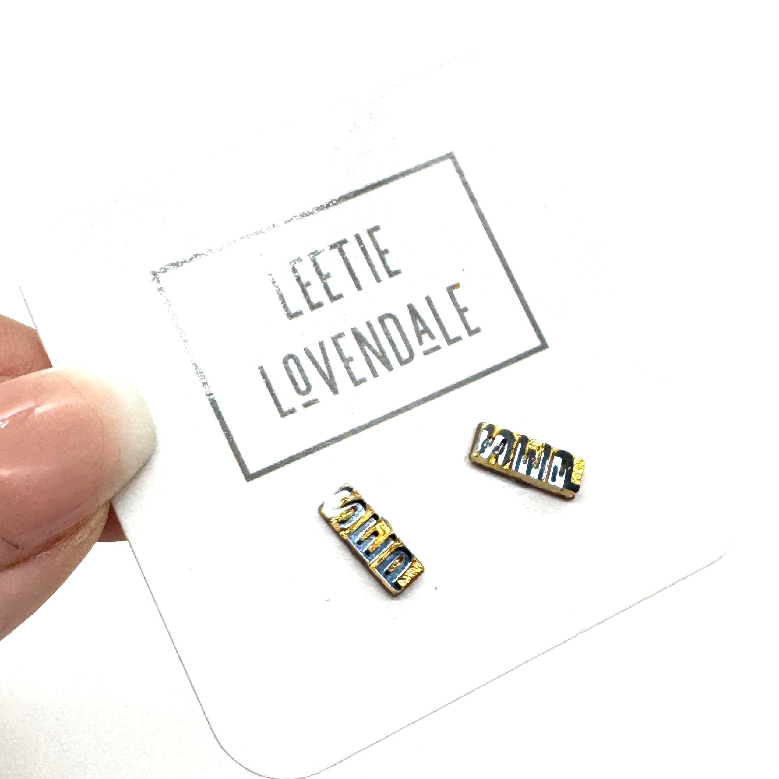 Tiny TimeCapsules - Glass Birth Month Stud Earrings