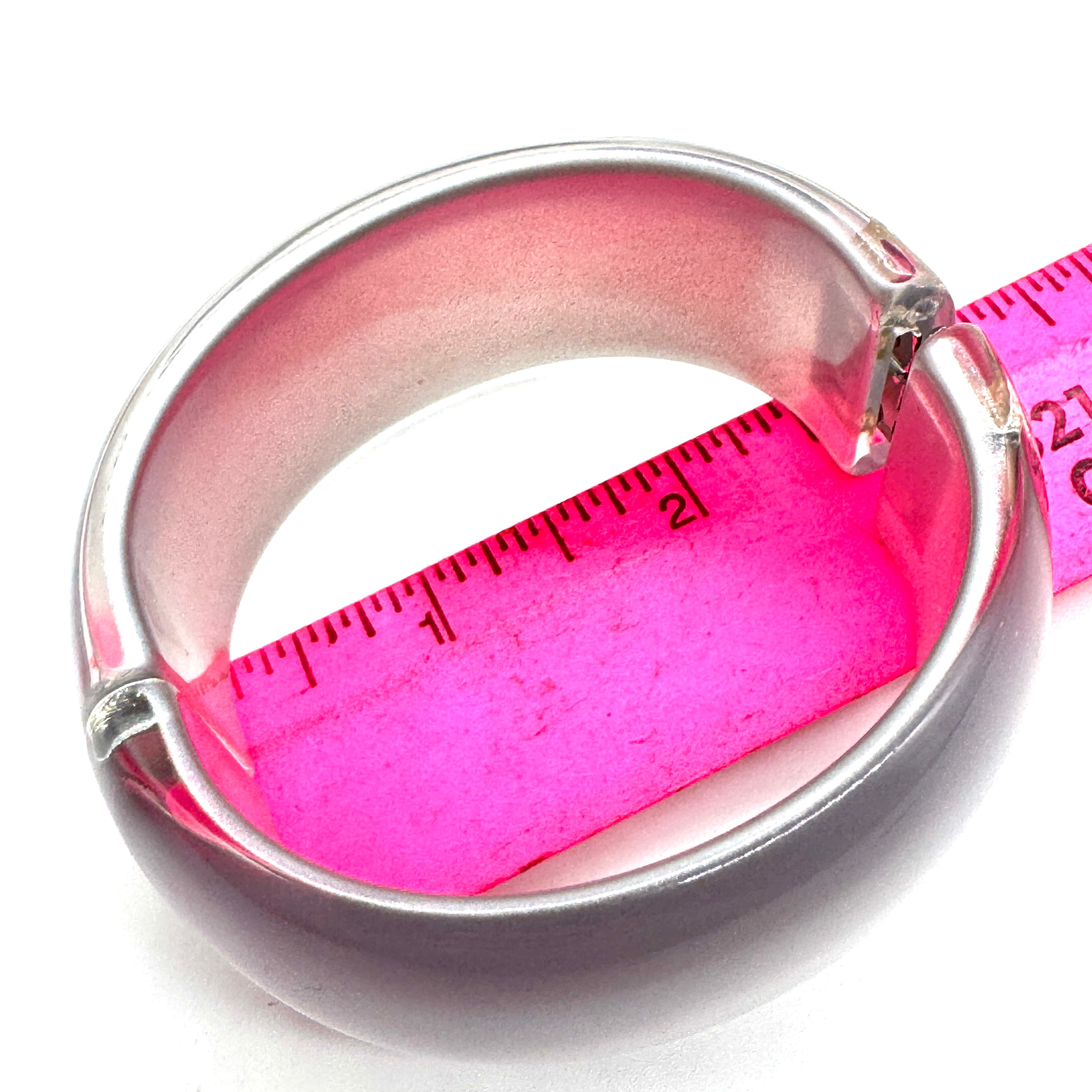 Silver Lining – Vintage Lucite Clamper Bracelet