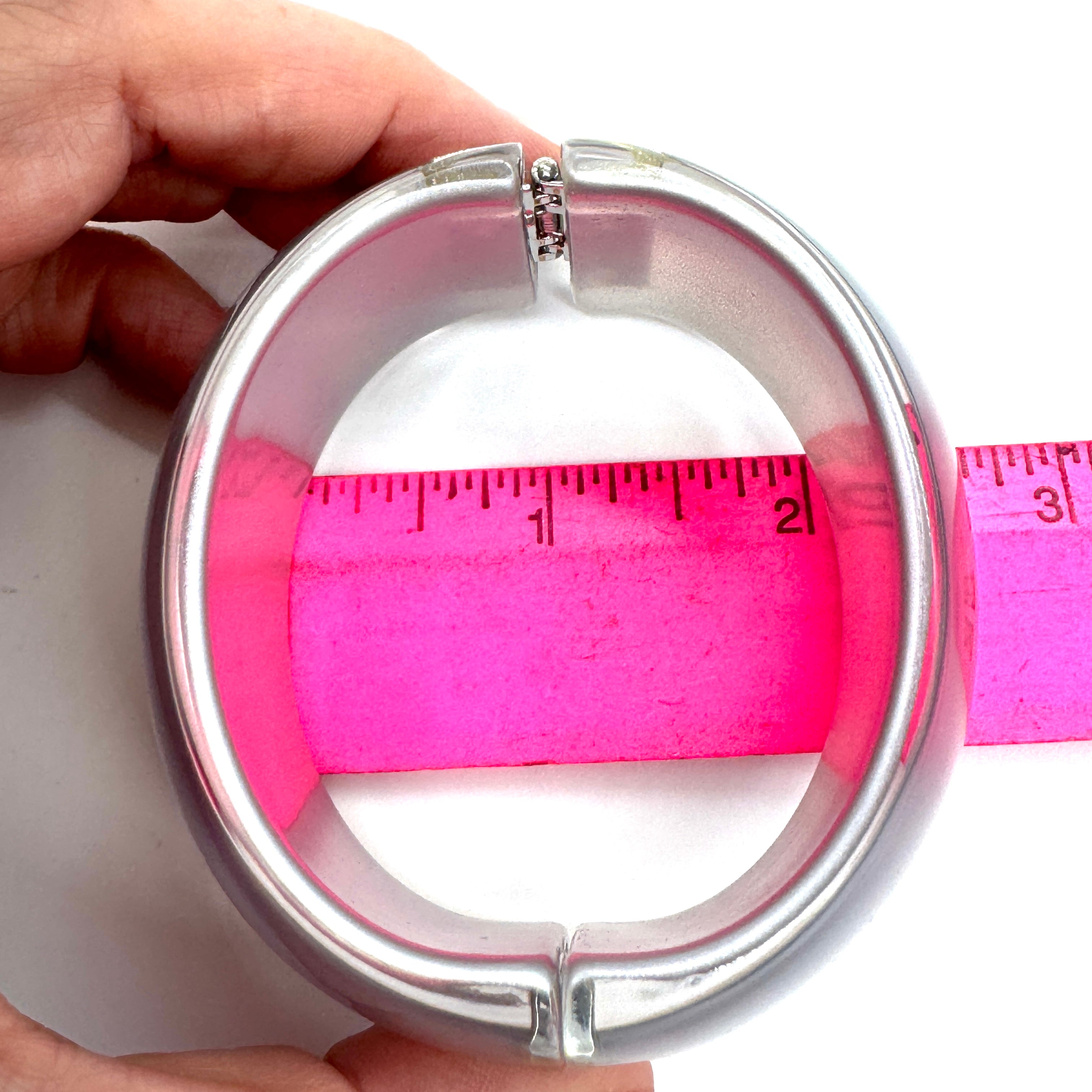 Silver Lining – Vintage Lucite Clamper Bracelet