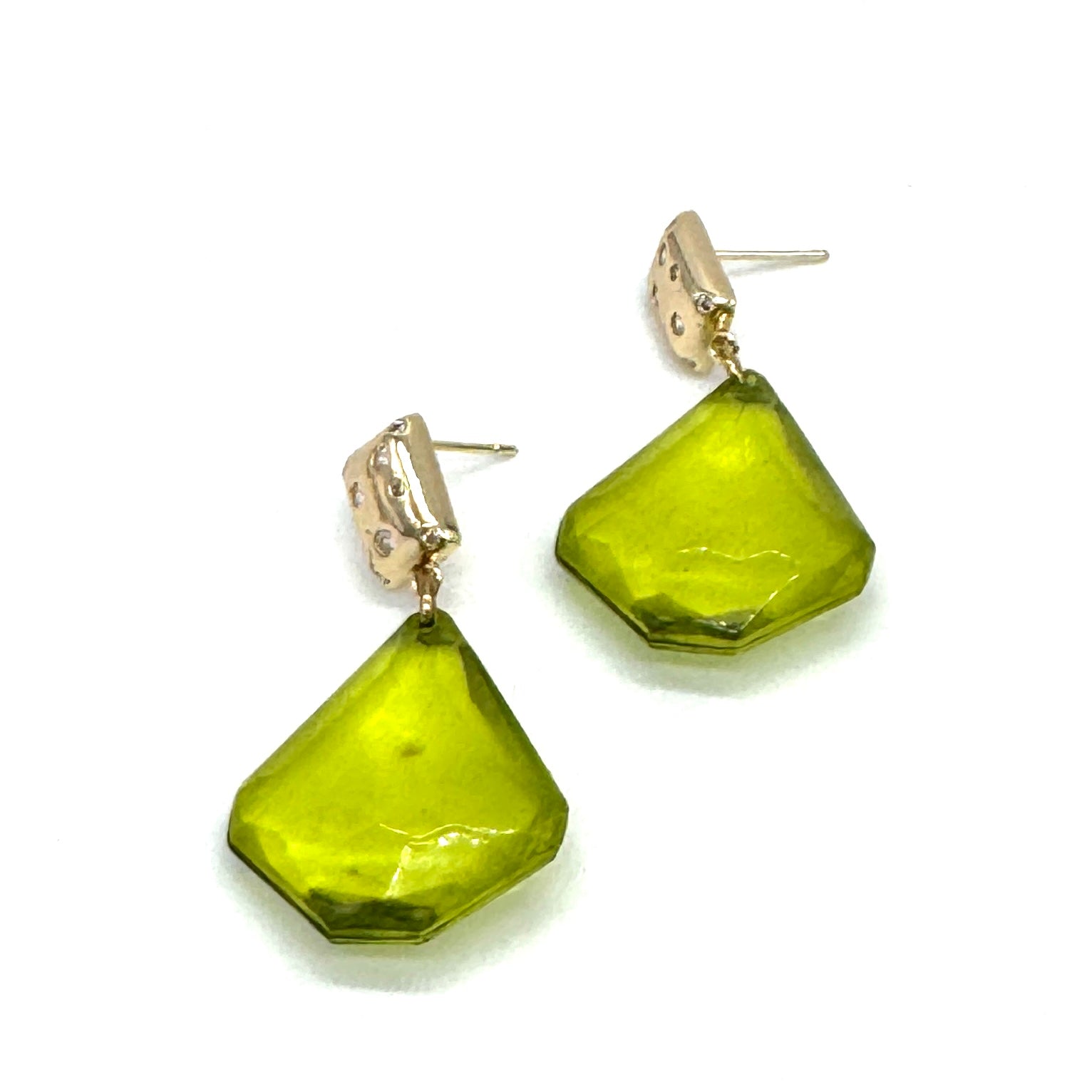 Lagoon Facet Earrings