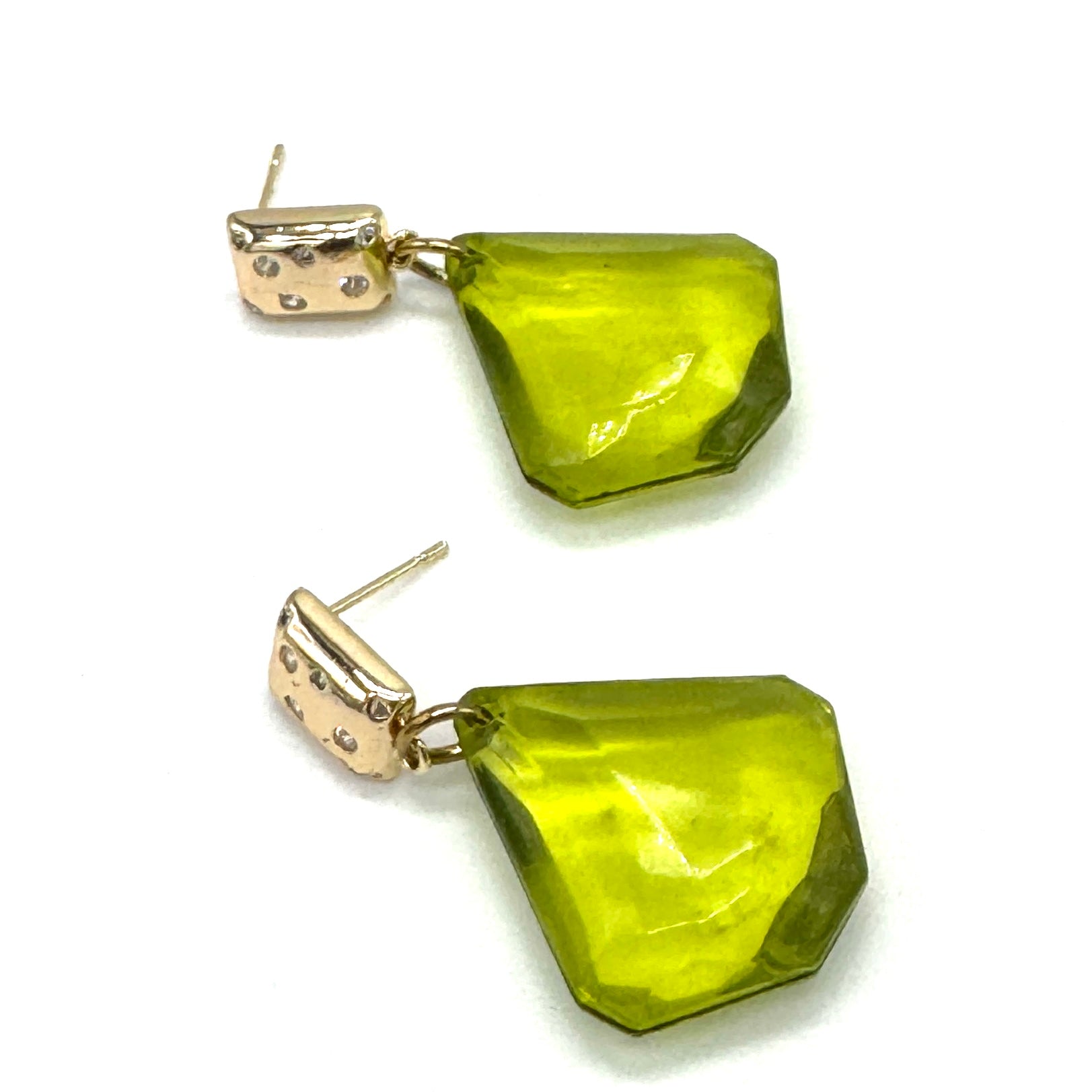 Lagoon Facet Earrings