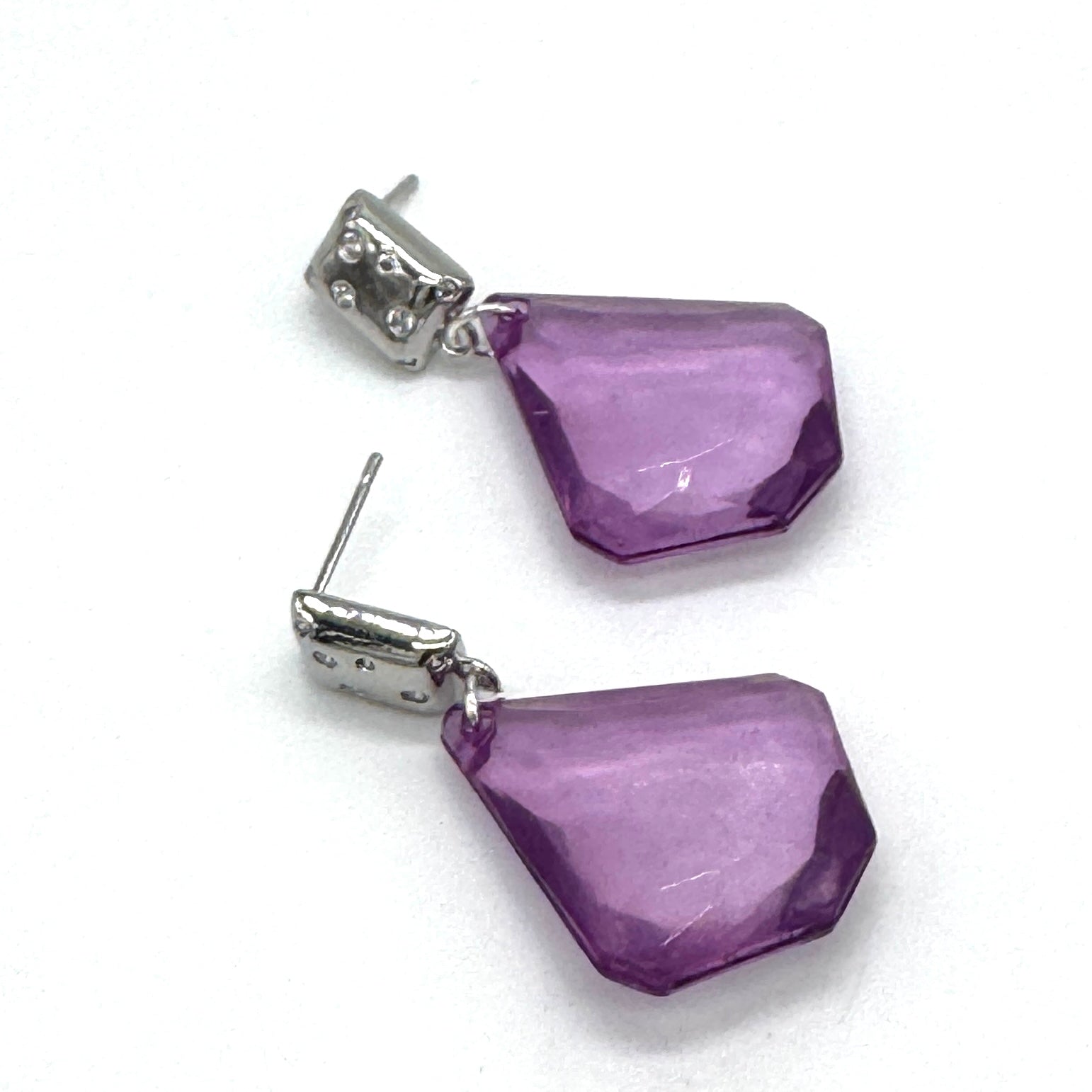 Lagoon Facet Earrings