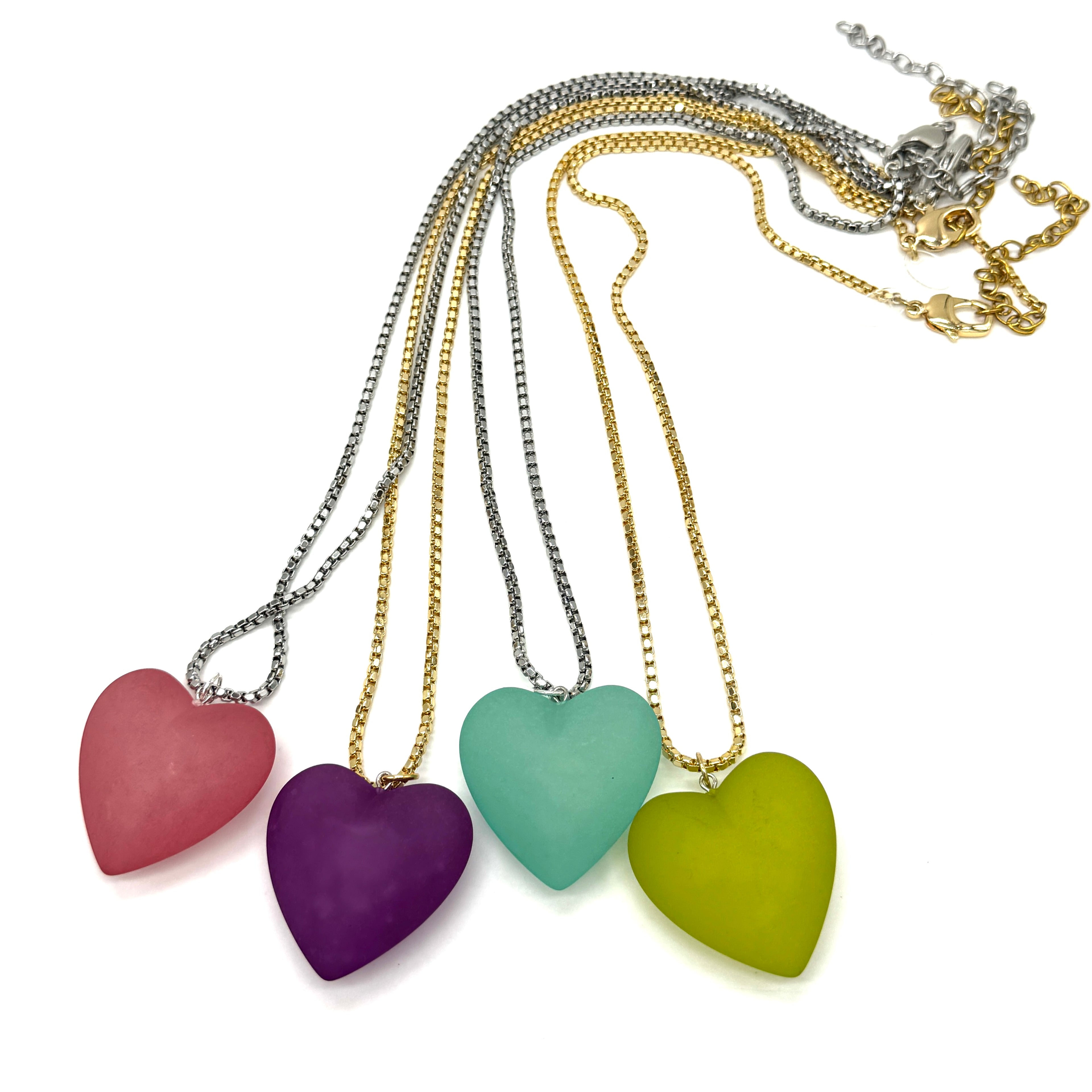 Color Theory Heart Necklace