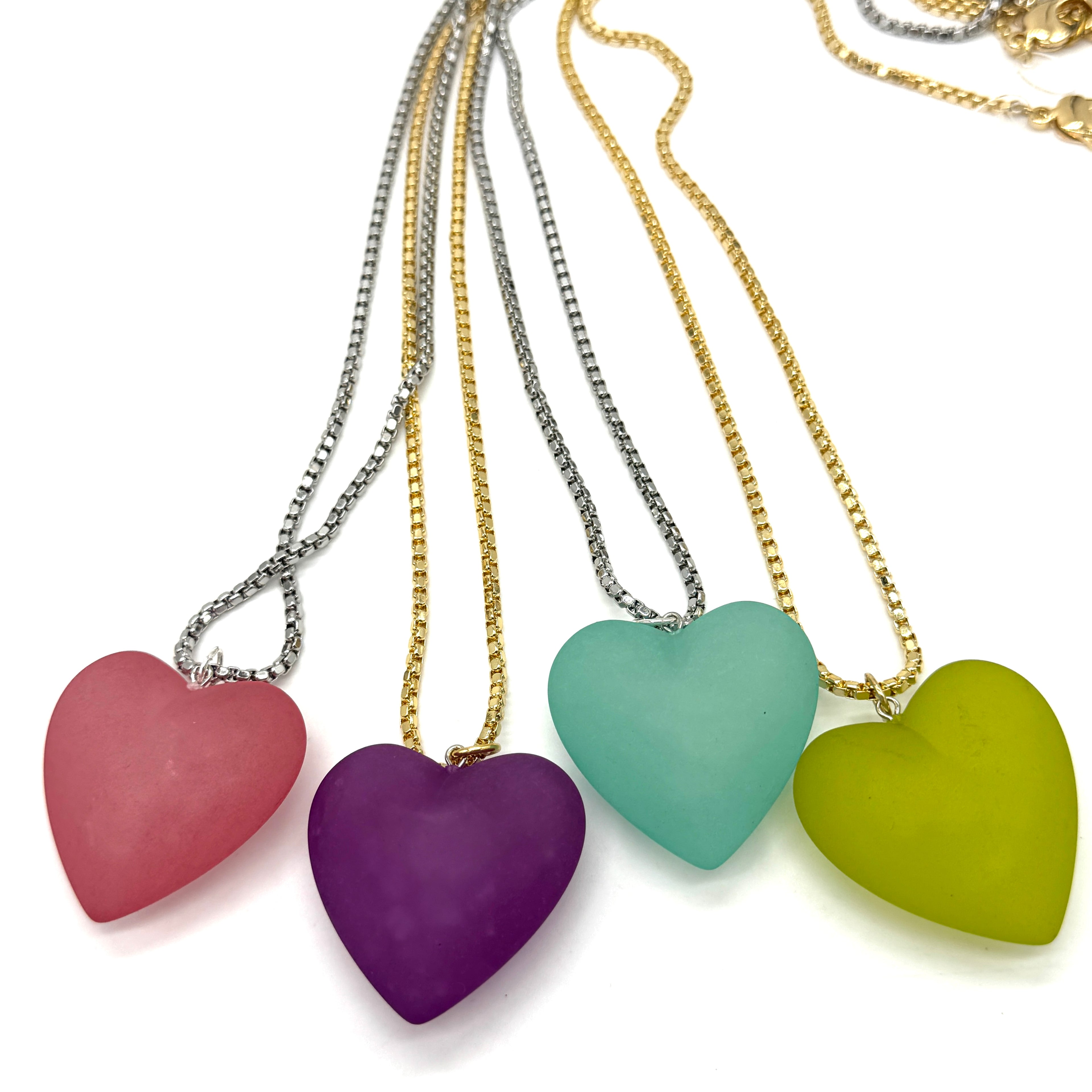 Color Theory Heart Necklace