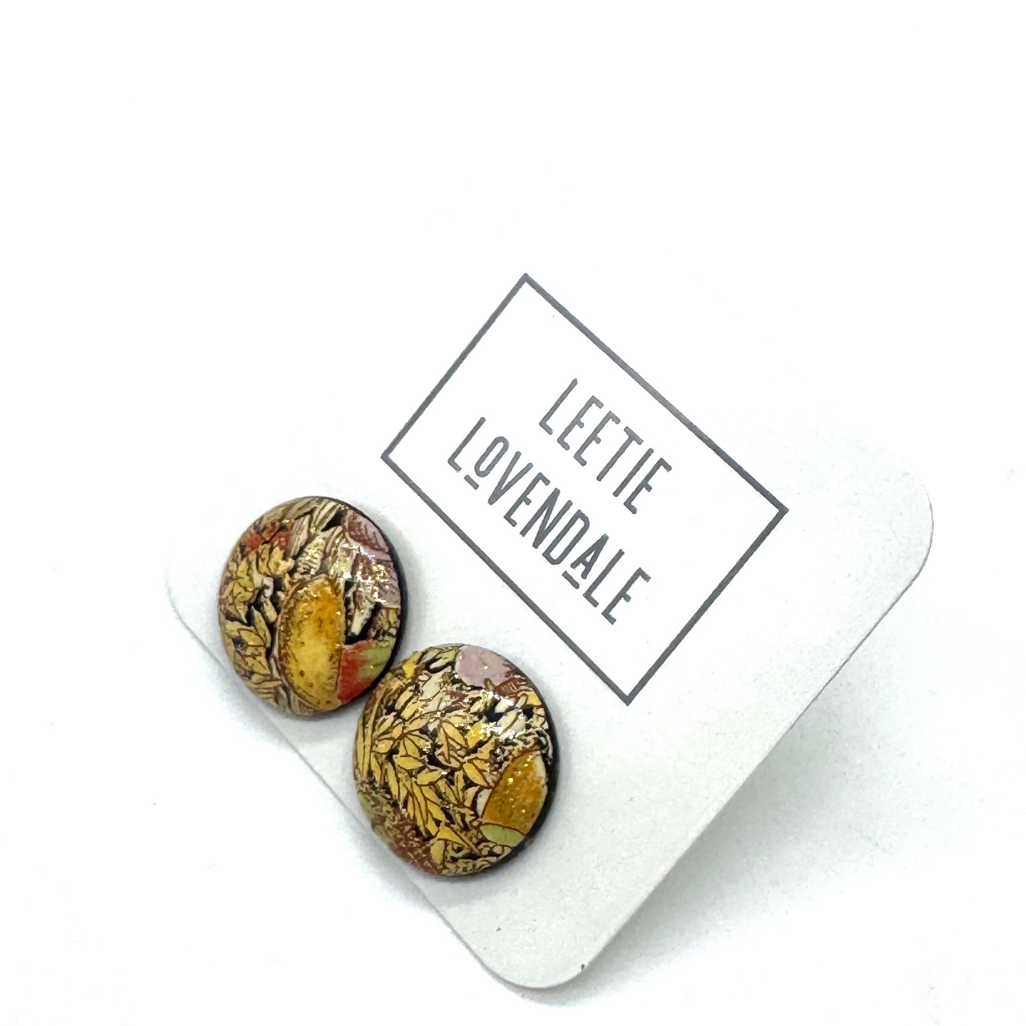 Golden Tapestry Tensha Studs