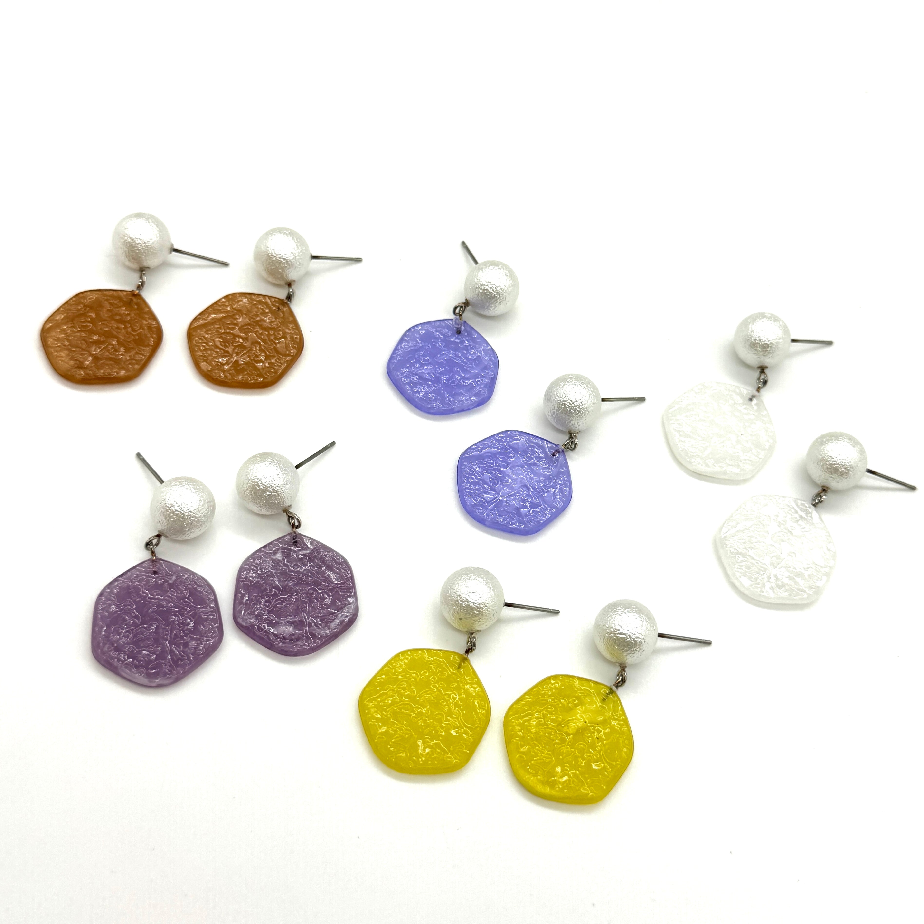 Jelly Ice Chip Pearl Earrings