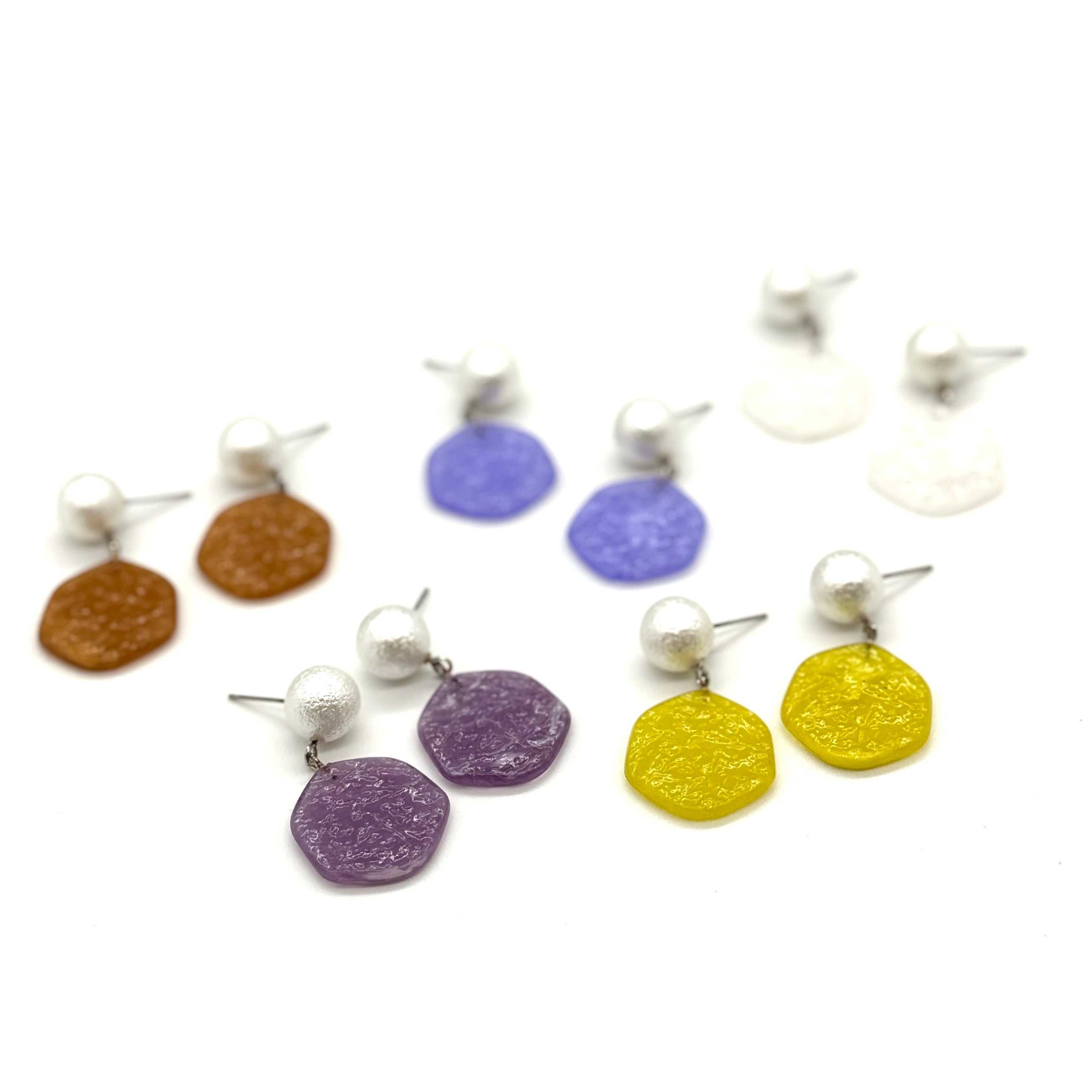 Jelly Ice Chip Pearl Earrings