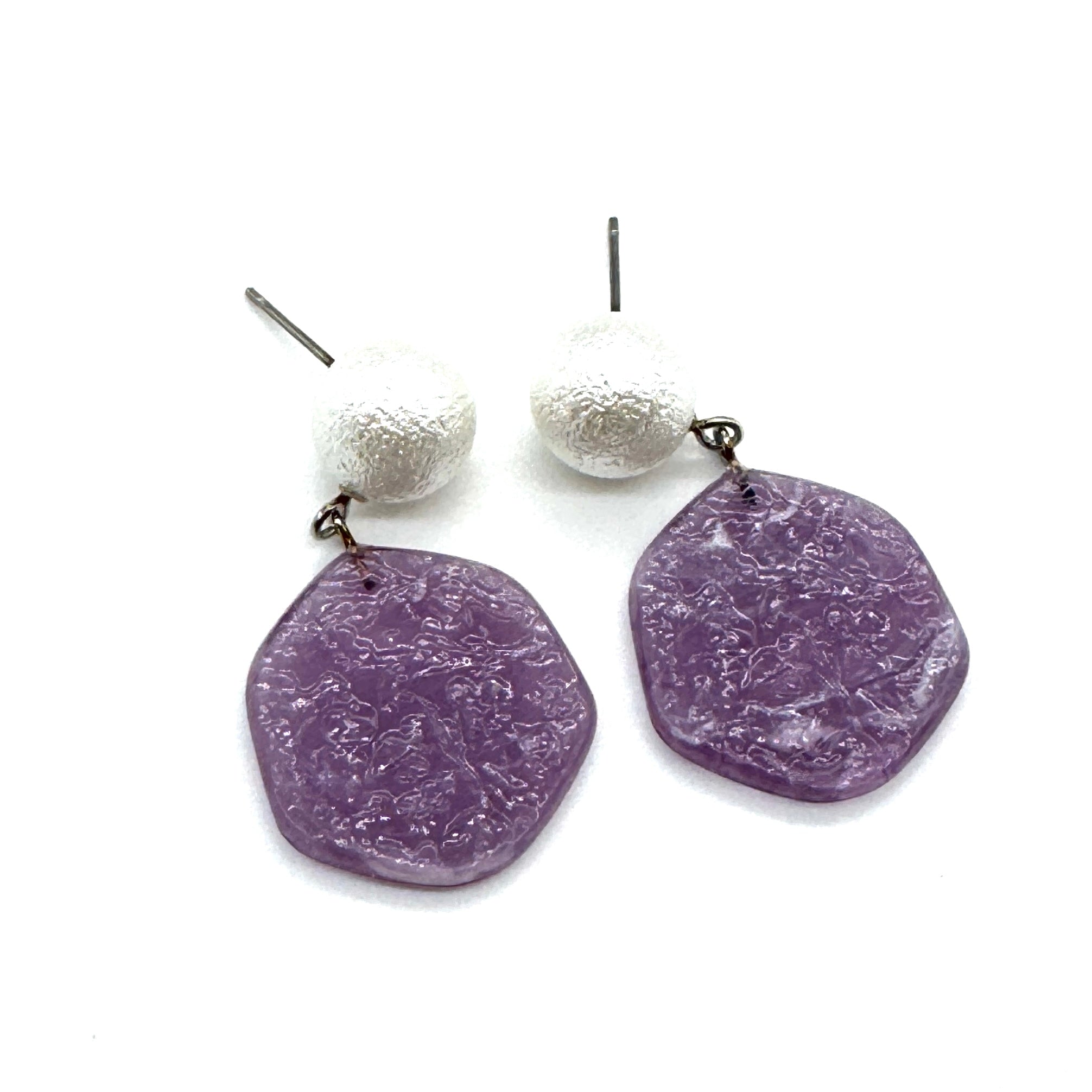 Jelly Ice Chip Pearl Earrings