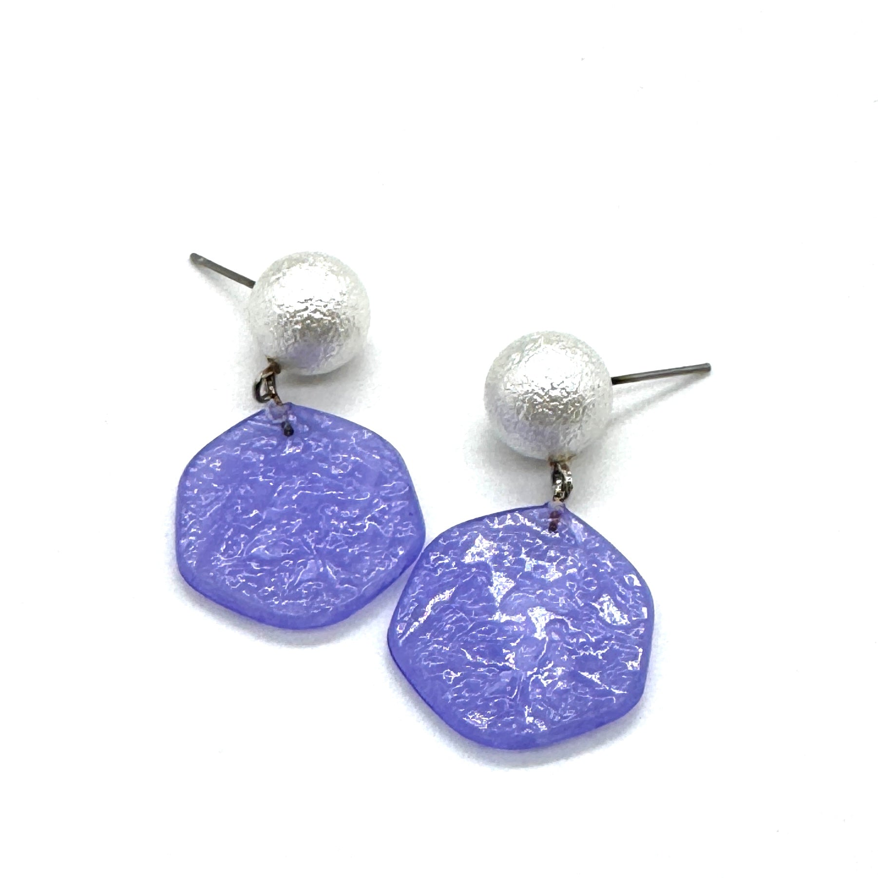 Jelly Ice Chip Pearl Earrings