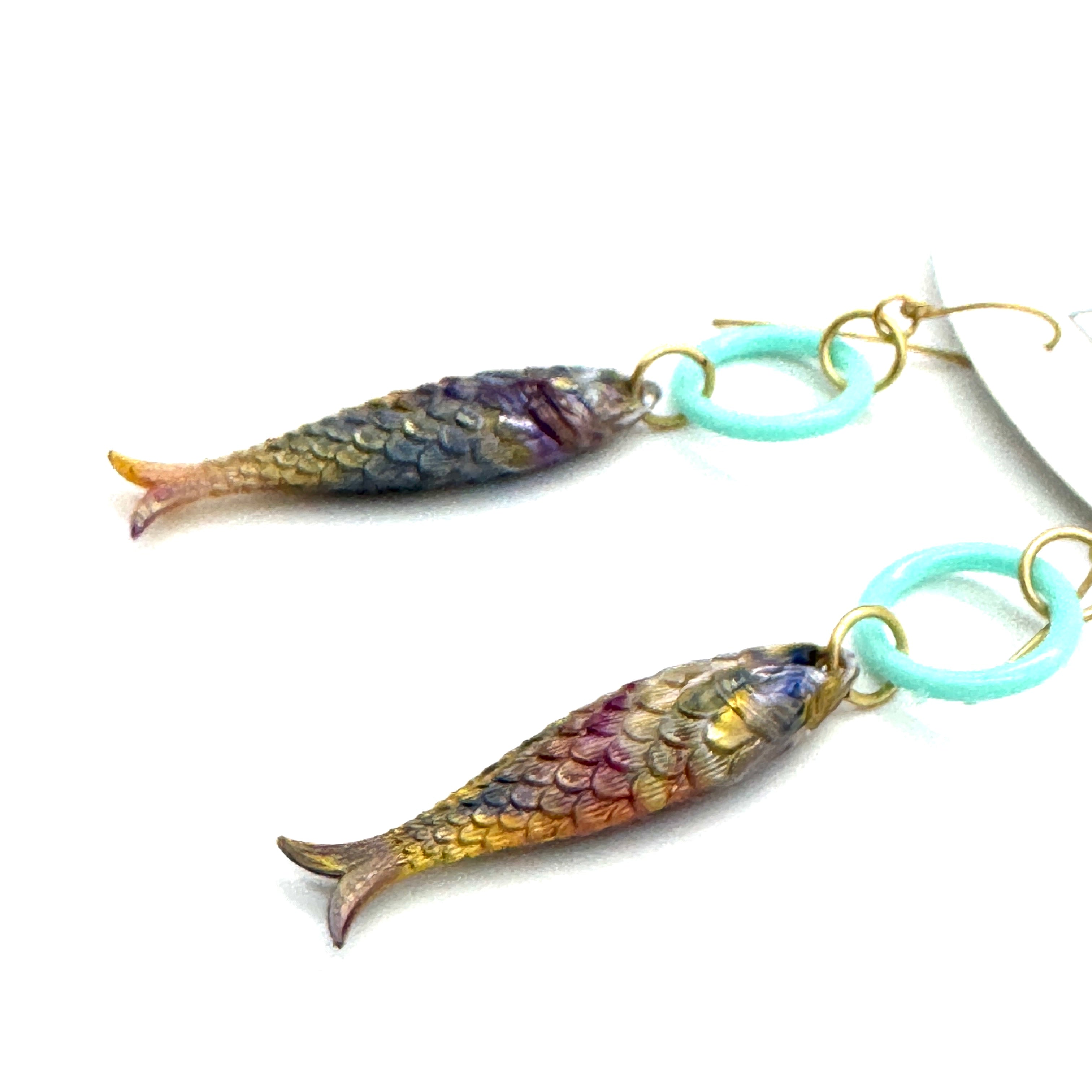 Rainbow & Willow Fish A Lure-Ing Earrings