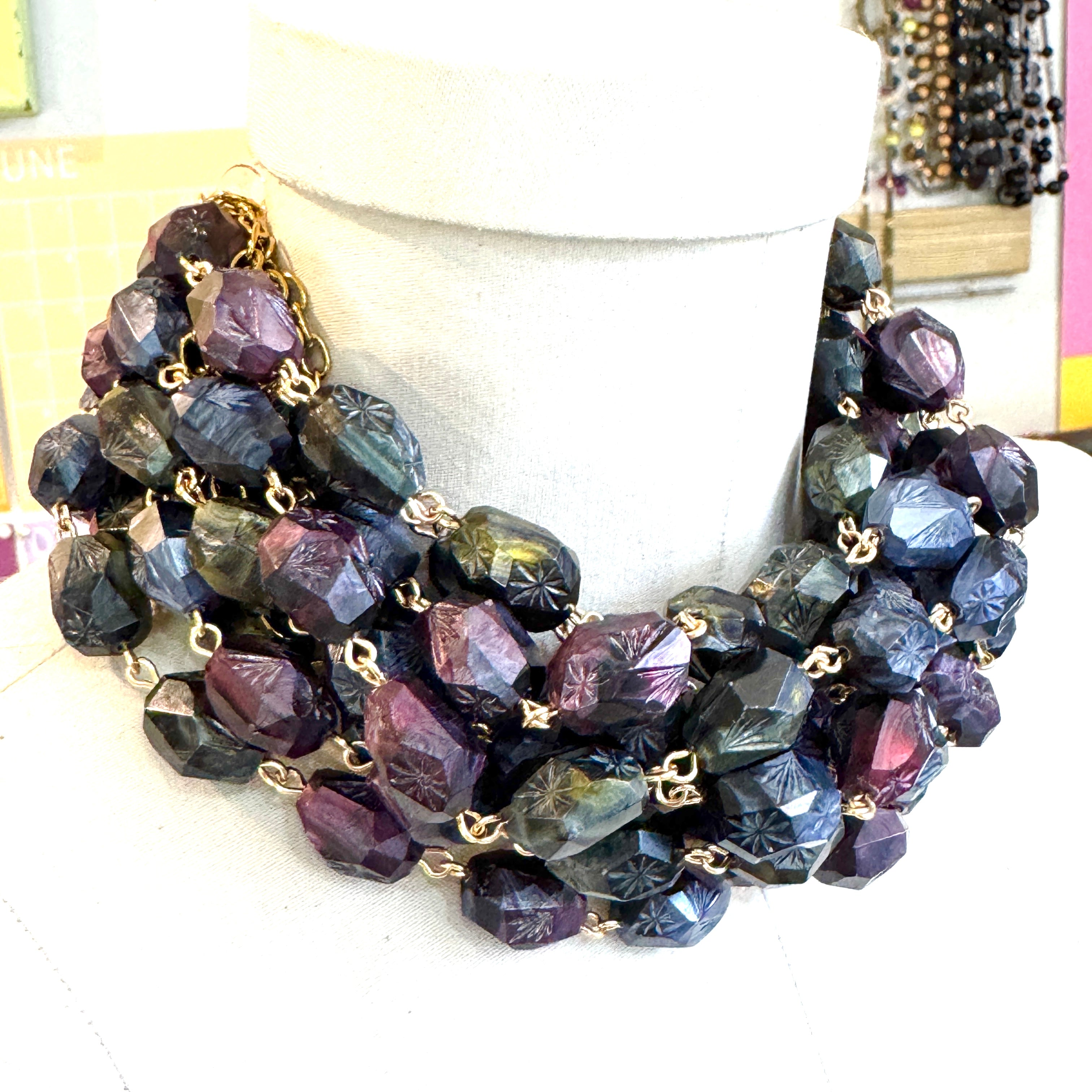 Midnight Mix Atomic Ombré Amelia Necklace
