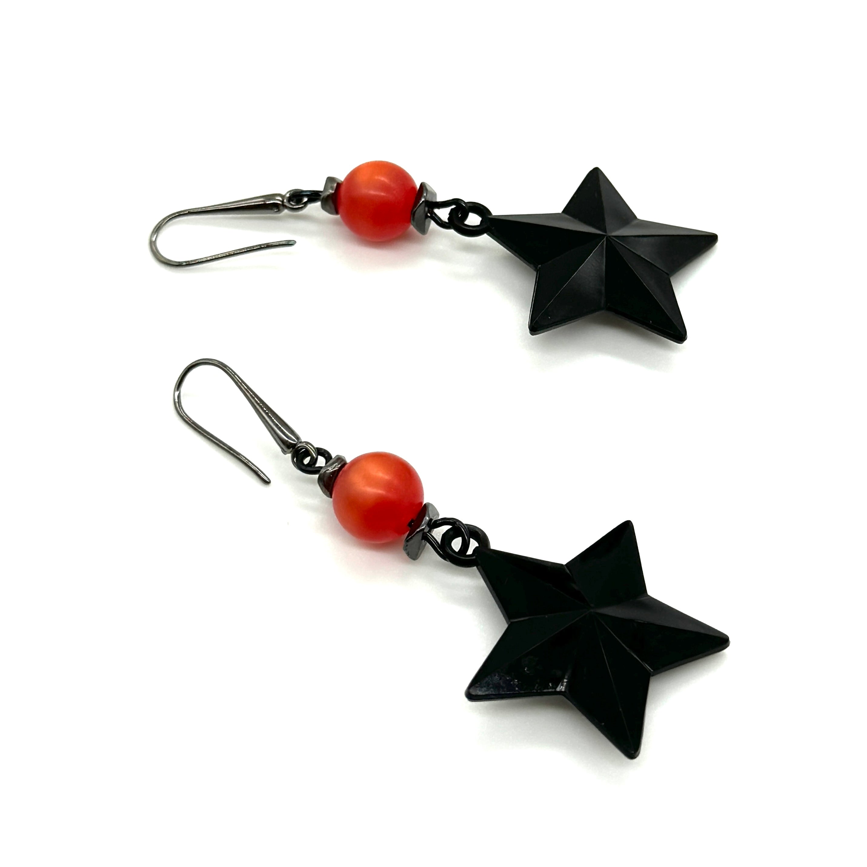 Black & Glow Star Drop Earring
