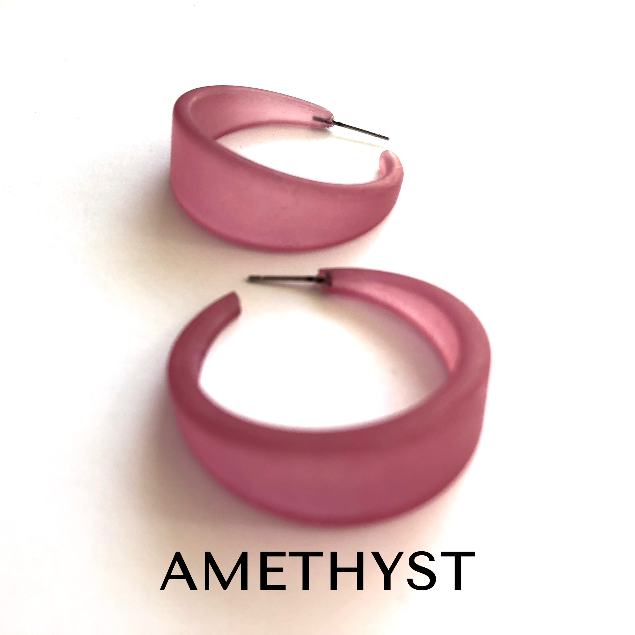 Frosted Emily Hoop Earrings