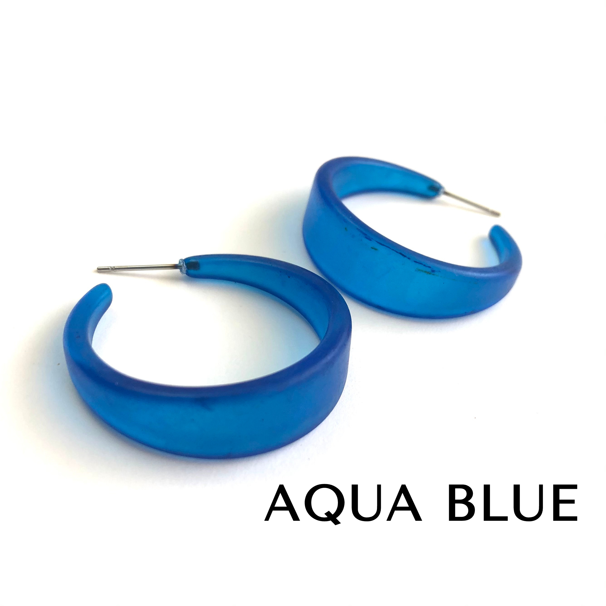 Frosted Emily Hoop Earrings