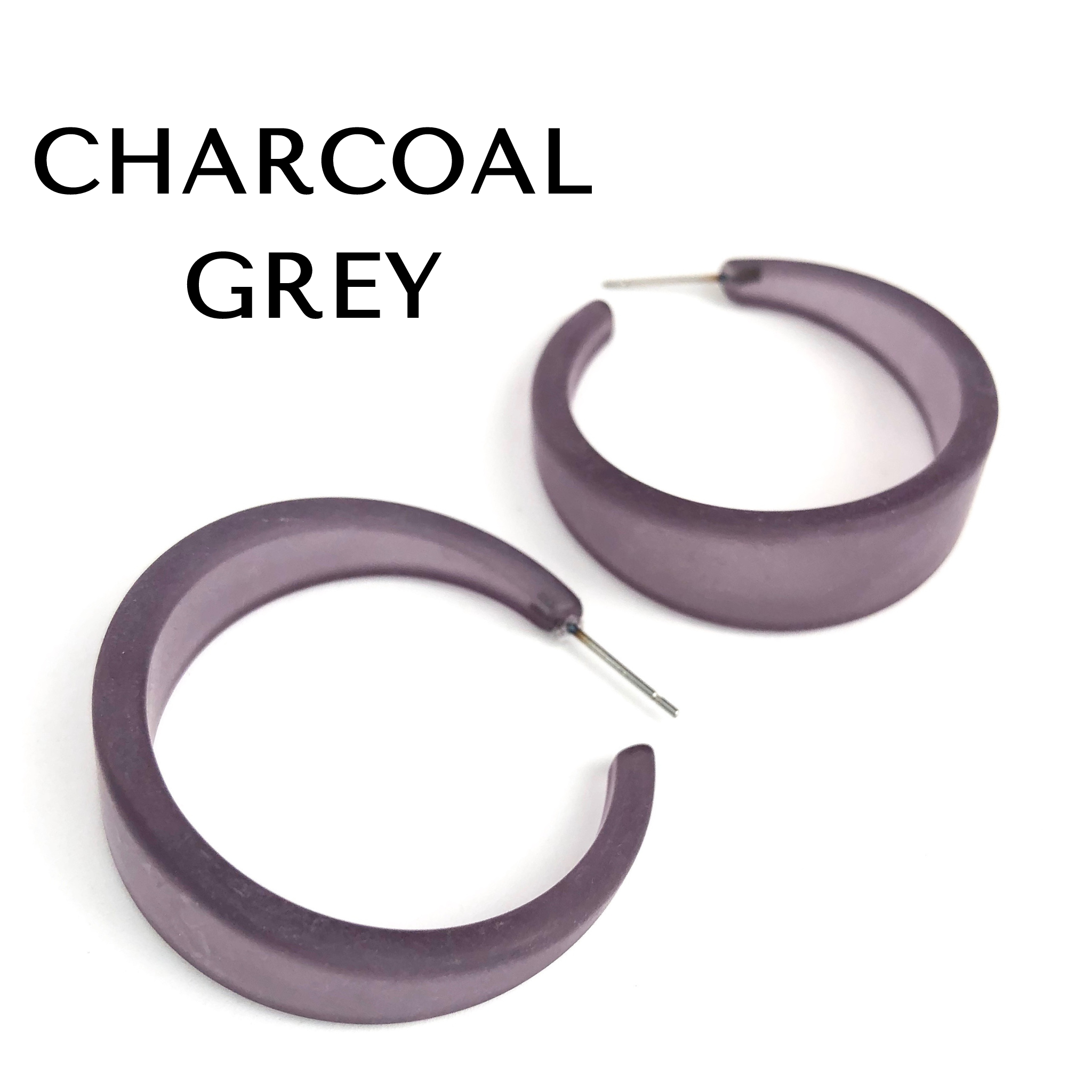 Frosted Emily Hoop Earrings