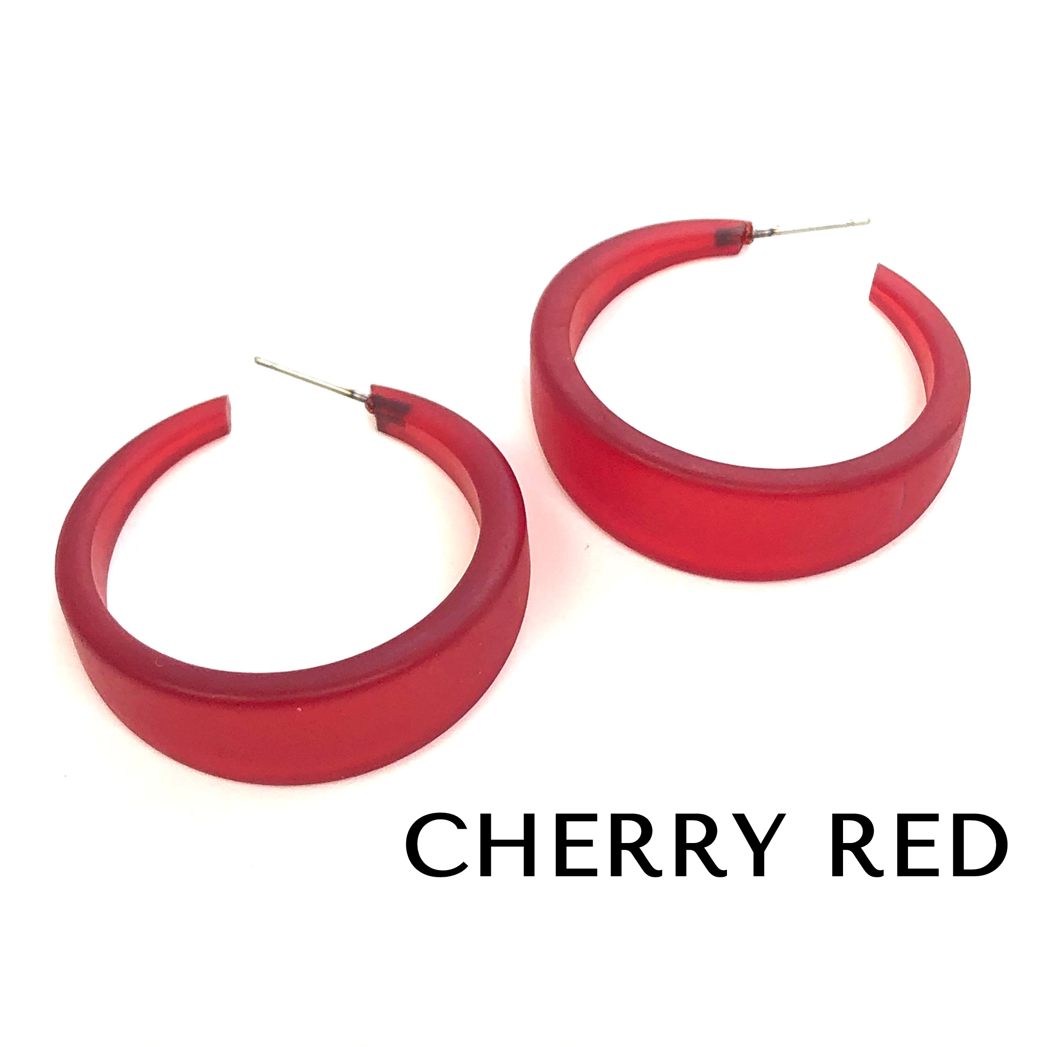 Frosted Emily Hoop Earrings