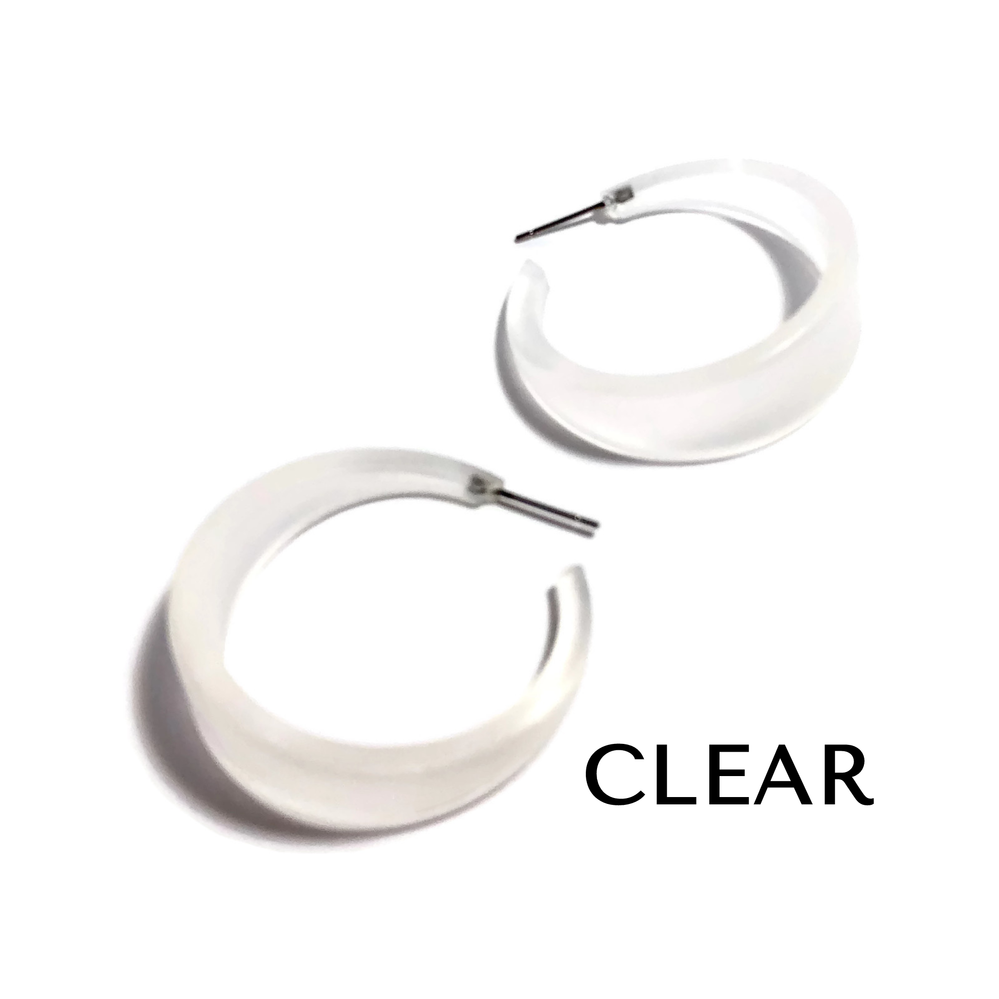 Frosted Emily Hoop Earrings