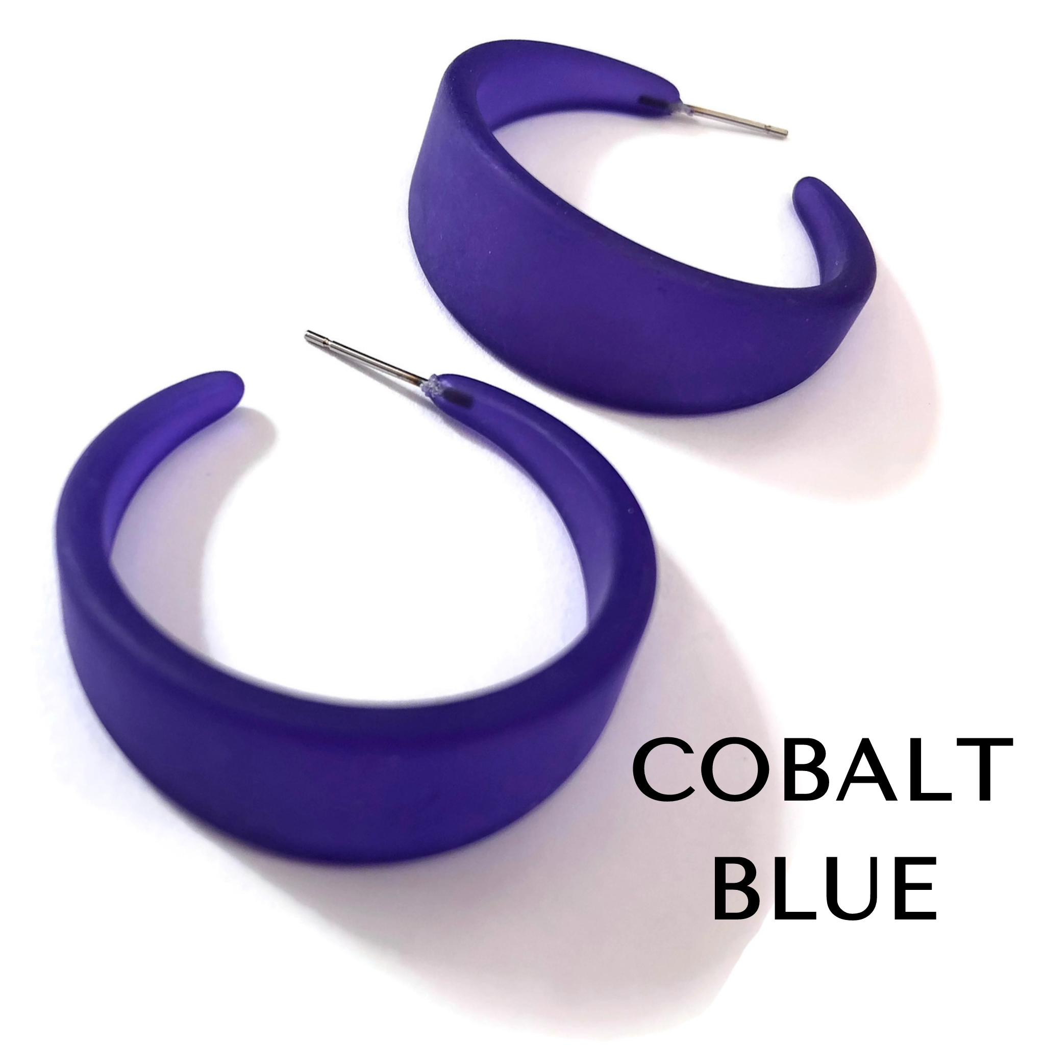 Frosted Emily Hoop Earrings