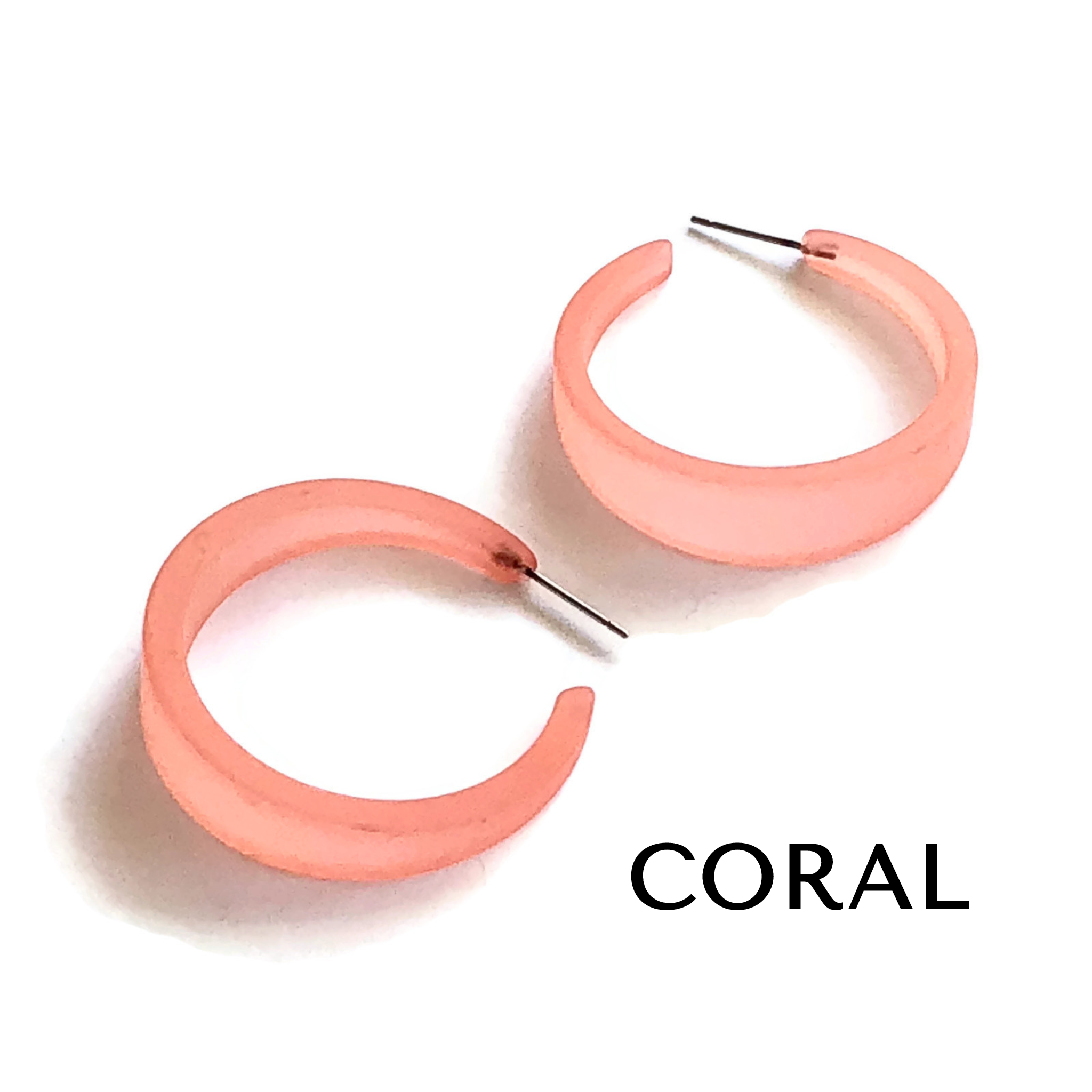 Frosted Emily Hoop Earrings