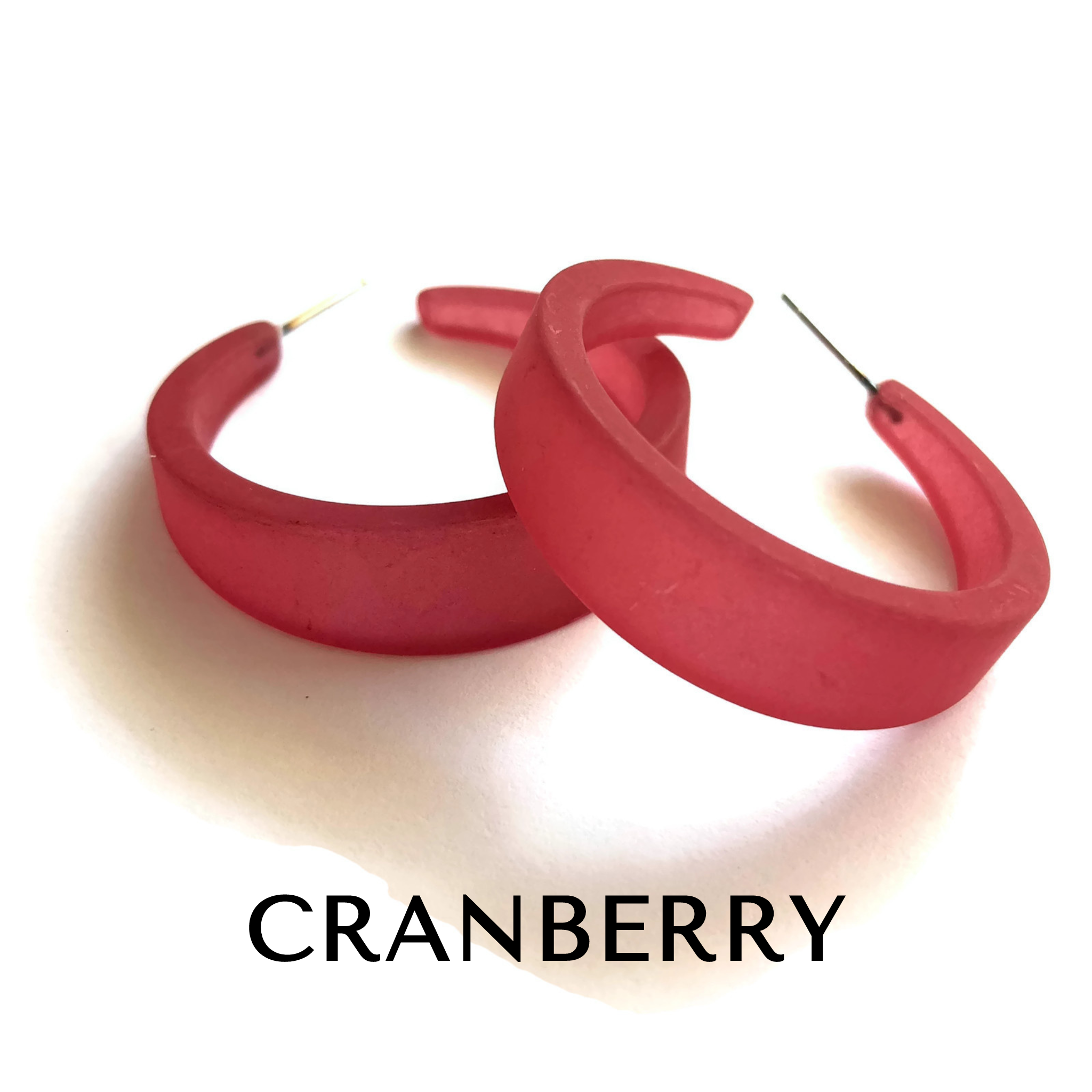 Frosted Emily Hoop Earrings