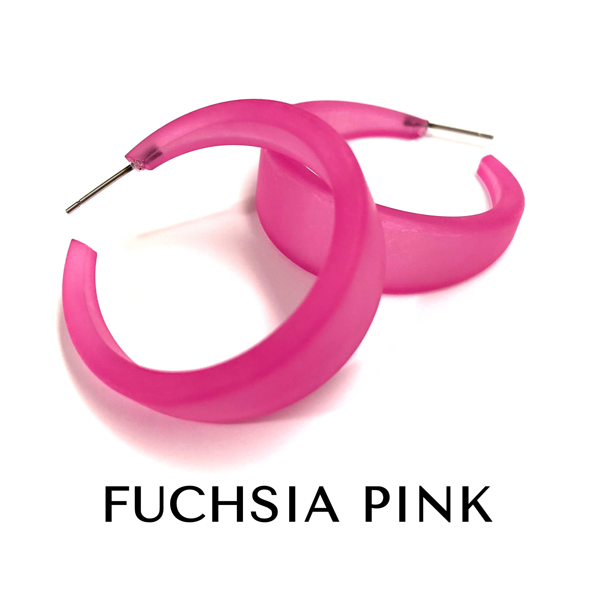 Frosted Emily Hoop Earrings