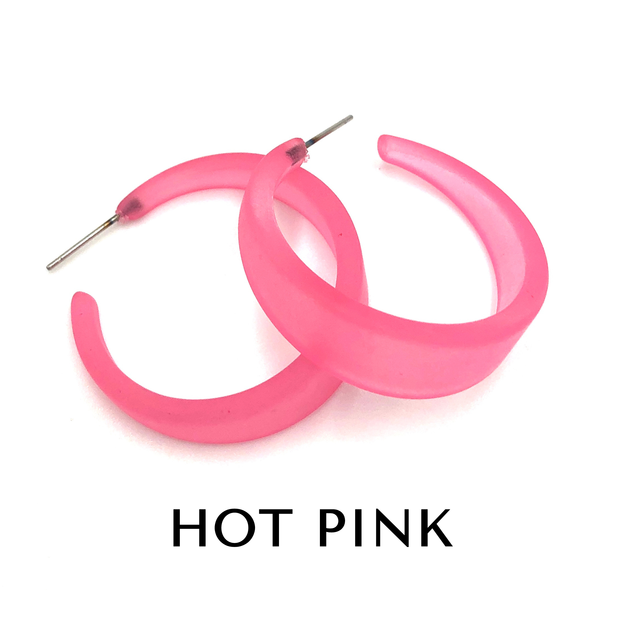 Frosted Emily Hoop Earrings